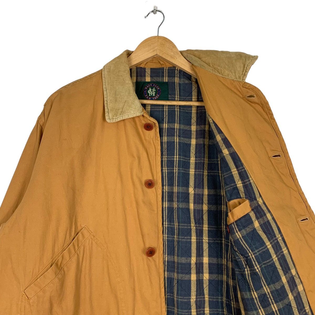 Vintage MACY CLUB New York Tartan Lined Chore Jacket #1050-C47 Size US M / EU 48-50 / 2 - 10 Thumbnail