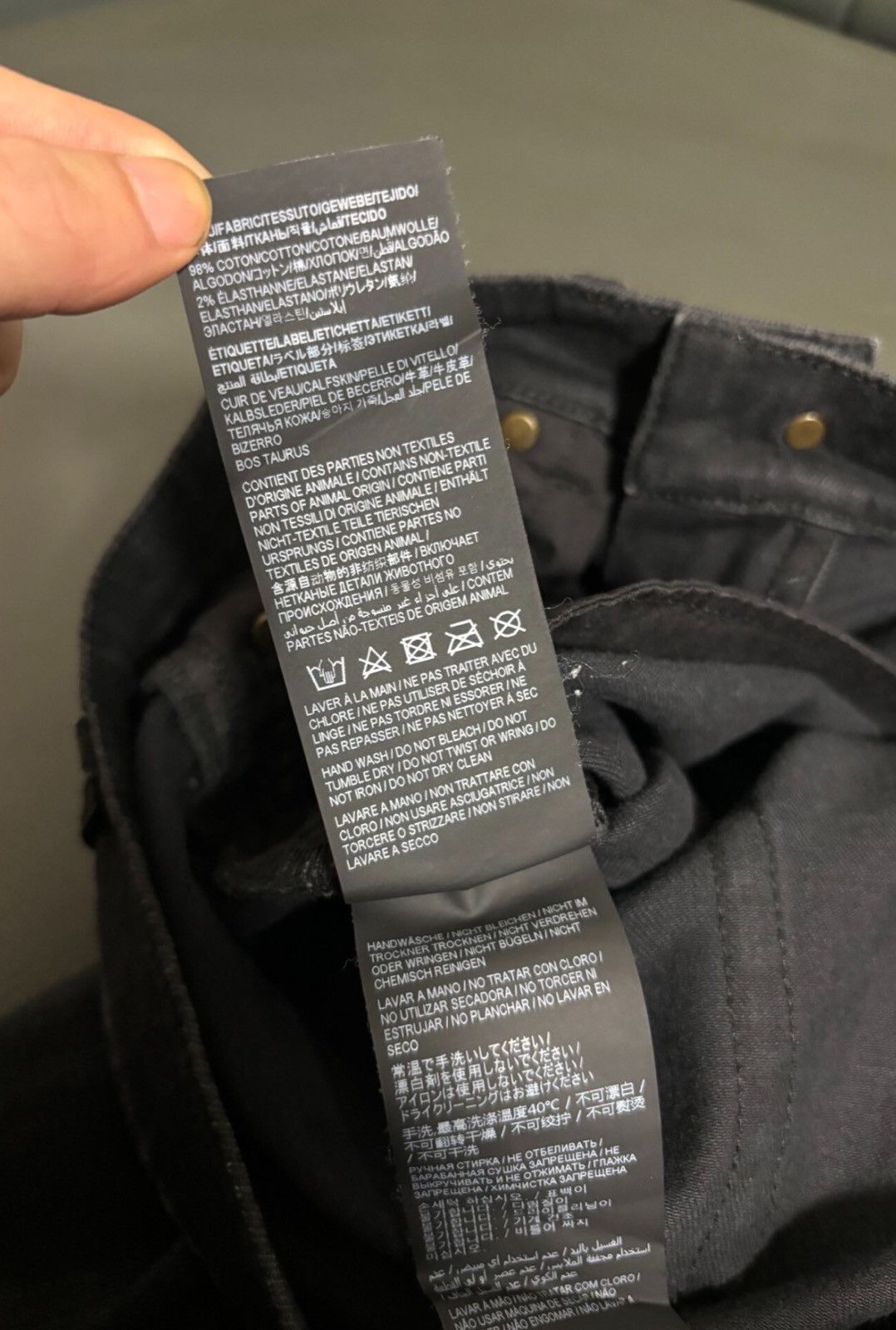 Saint Laurent Paris Saint Laurent SLP 2022FW Black Gray Distressed Basic Jeans Size US 32 / EU 48 - 6 Thumbnail