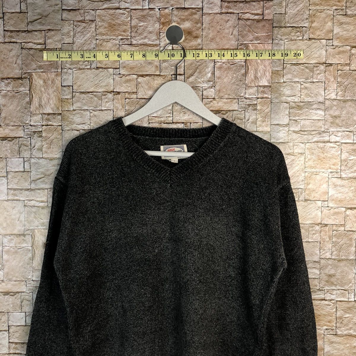 Homespun Knitwear × Japanese Brand × Vintage High Standard vintage japan Grey Knitwear #A910 Size US M / EU 48-50 / 2 - 2 Thumbnail