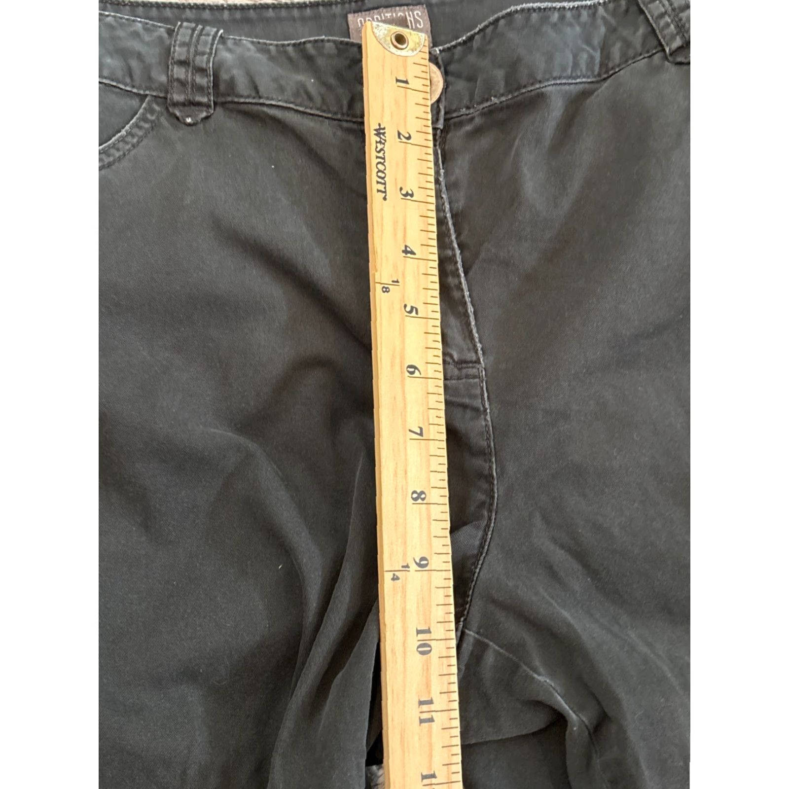 Vintage Additions by Chicos Capri Pants Size 2 Black Crop Casual Active Summer Pants Womens Regular Straight Capri Black 2 Pockets Front Flat Front Vintage No Size 26" / US 2 / IT 38 - 4 Thumbnail