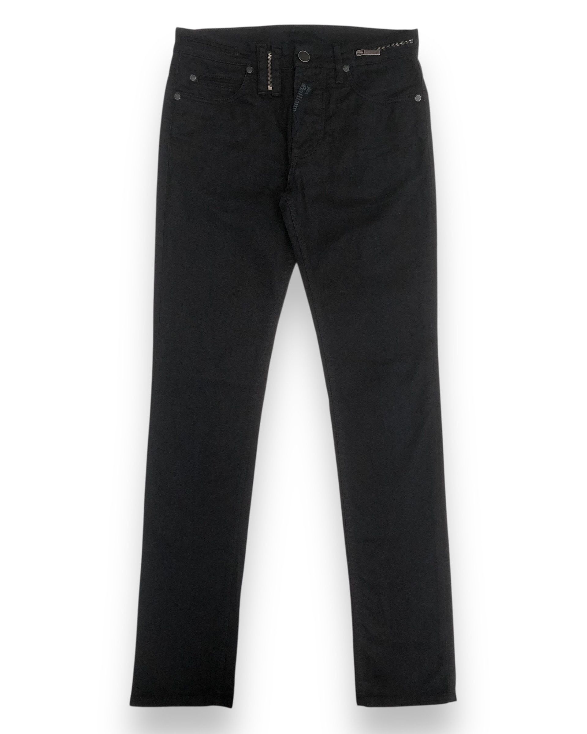 John Galliano 2000s John Galliano Skinny Black Jeans Size US 44 / EU 60 - 1 Thumbnail