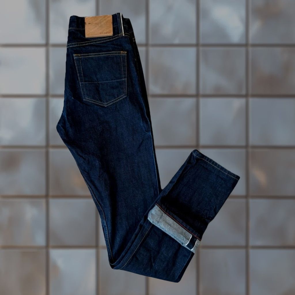 Gustin Gustin Jeans Mens 29 Blue Selvedge Dark Wash Slim Denim Minimalist Made USA Size US 29 - 1 Thumbnail