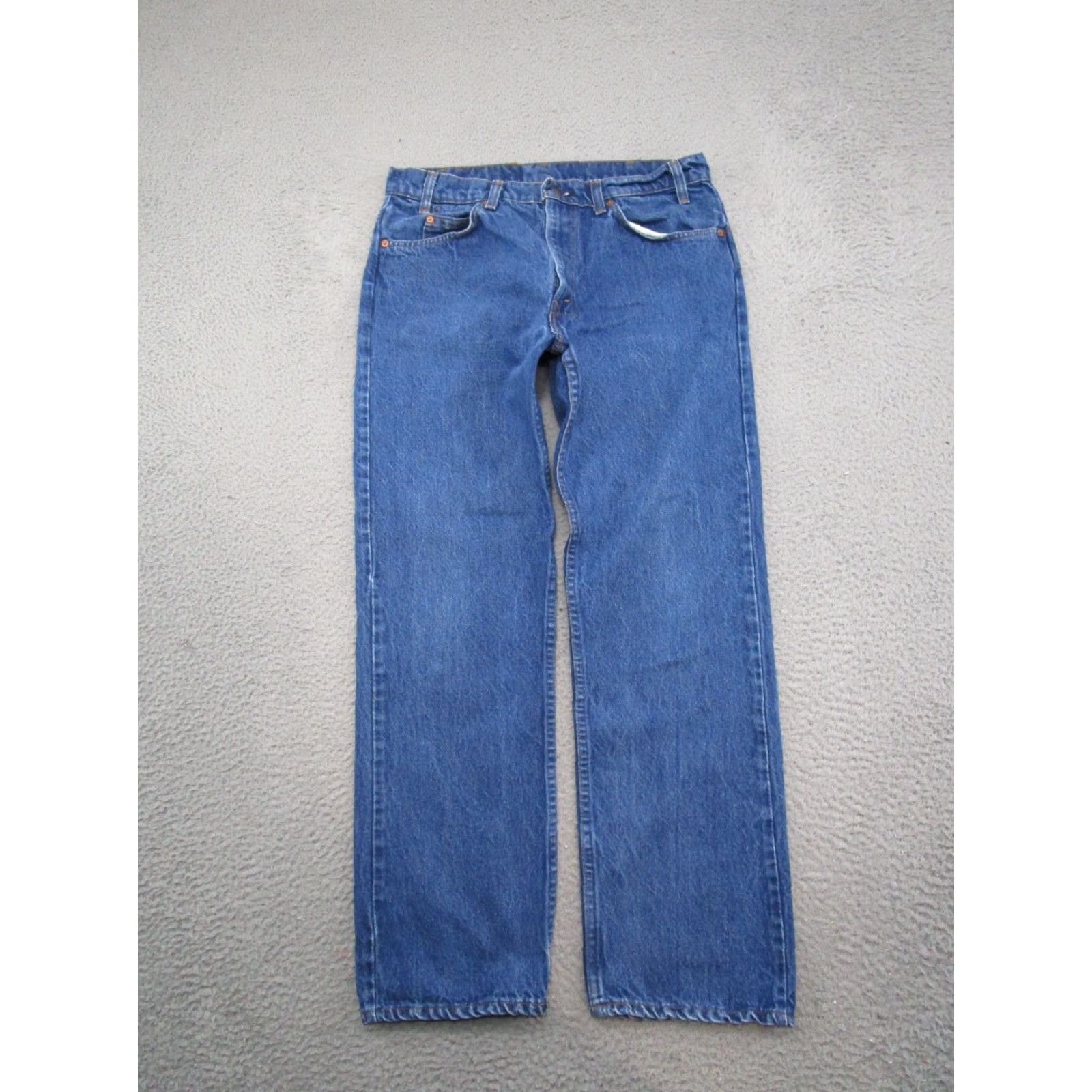 Levi's VINTAGE Levi's 40505-0215 Blue Denim Orange Tab Mens Size 34x30 USA Made Straight Jeans Adult Mens Regular Blue Denim USA Vintage 405 Straight Jeans Size US 34 / EU 50 - 6 Thumbnail