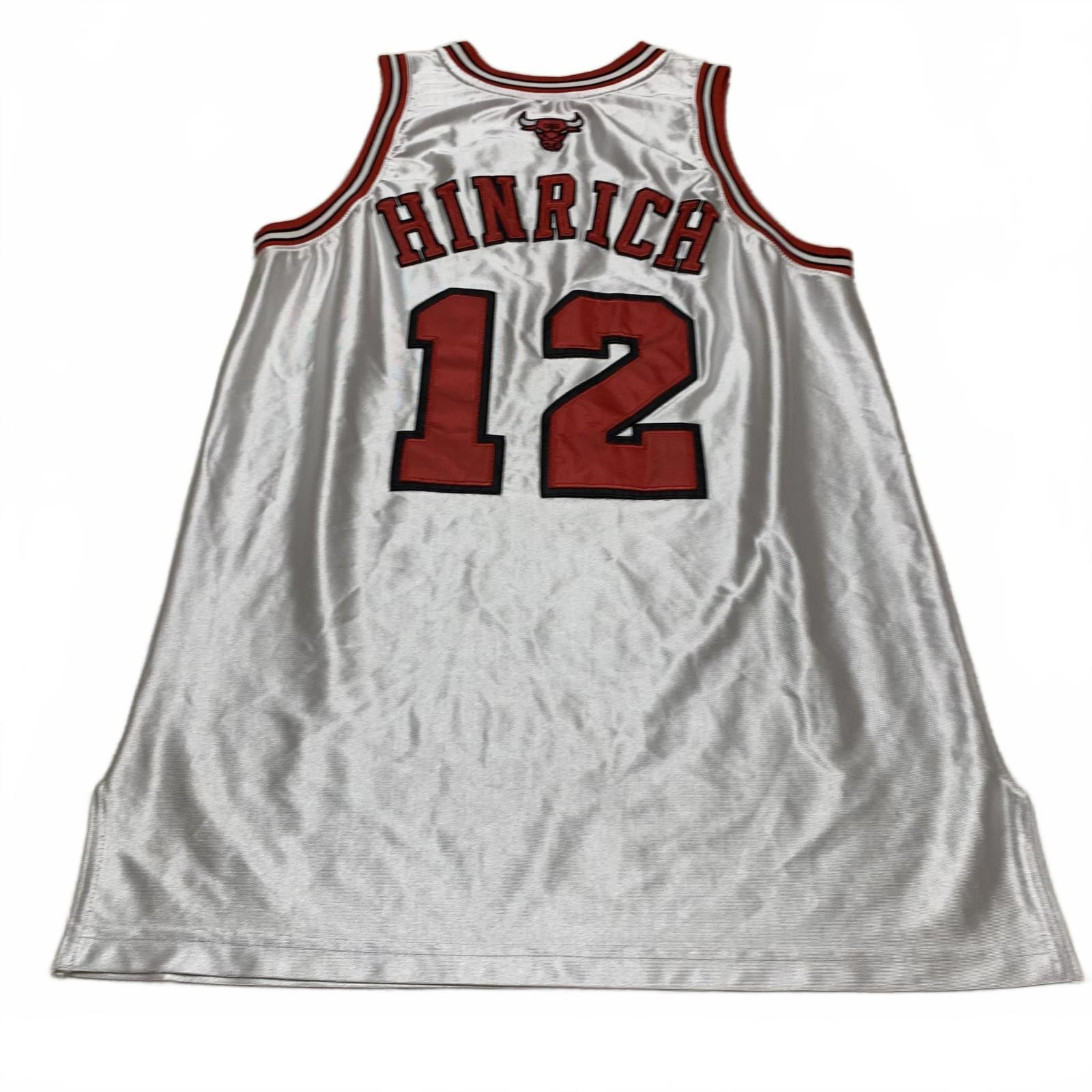 NBA Chicago Bulls #12 Kirk Hinrich Basketball Jersey White Red Size US M / EU 48-50 / 2 - 2 Thumbnail