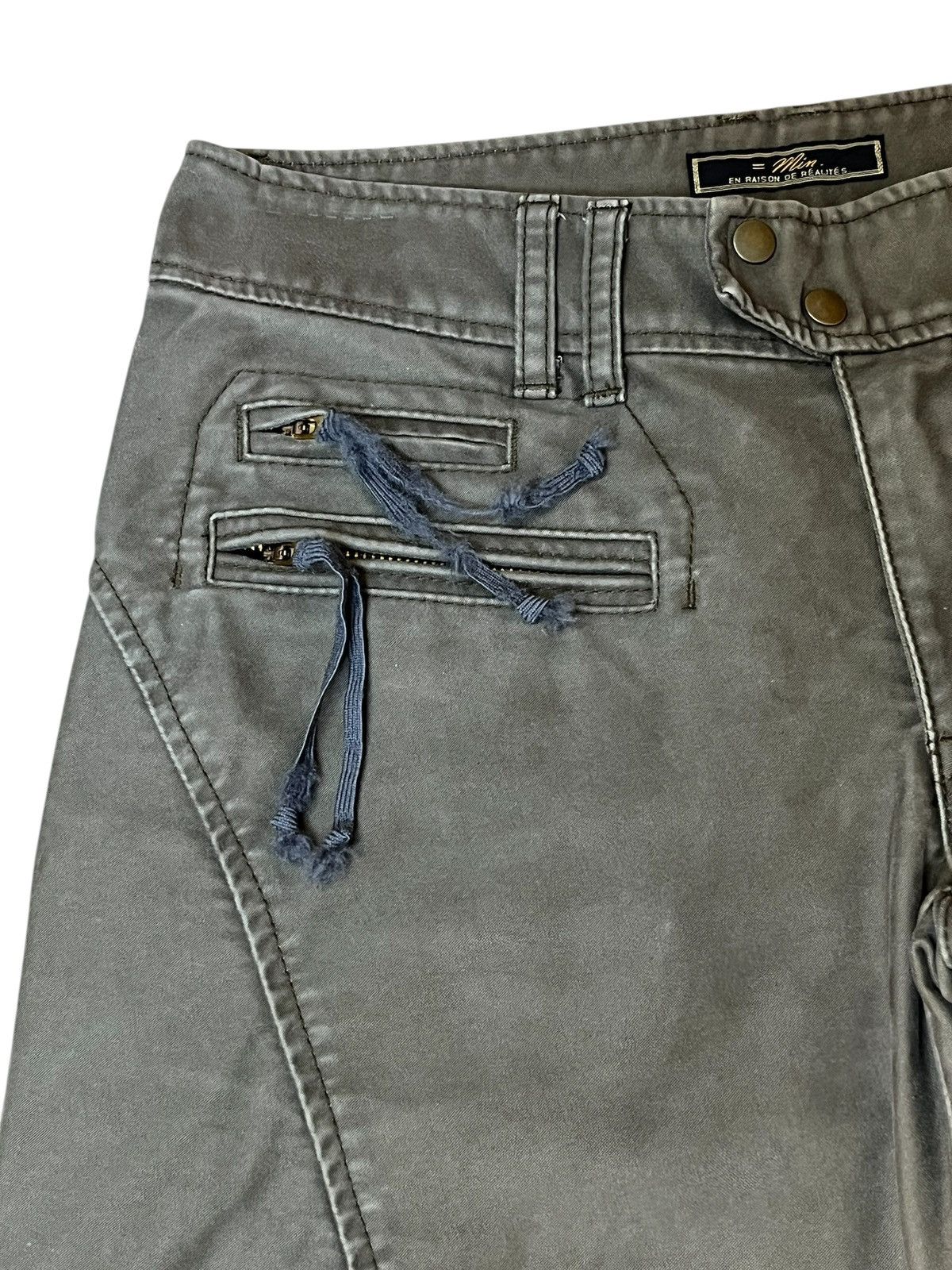 Japanese Brand Japanese apparel brand MIN-RNA INC flared Y2K cargo pant Size US 30 / EU 46 - 5 Thumbnail