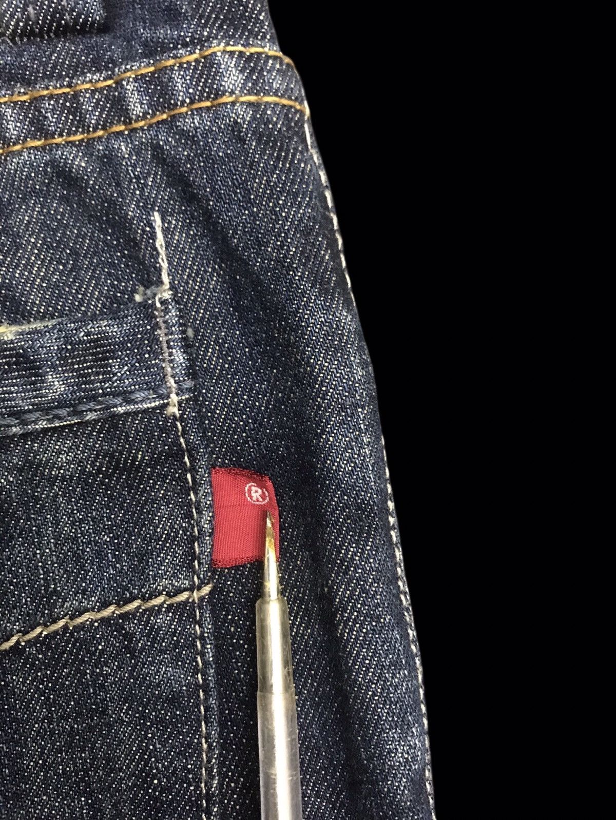 Japanese Brand 💥FLARE💥FLASH REPORT CRAZY DESIGN FLARE DENIM F187 Size US 32 / EU 48 - 23 Thumbnail