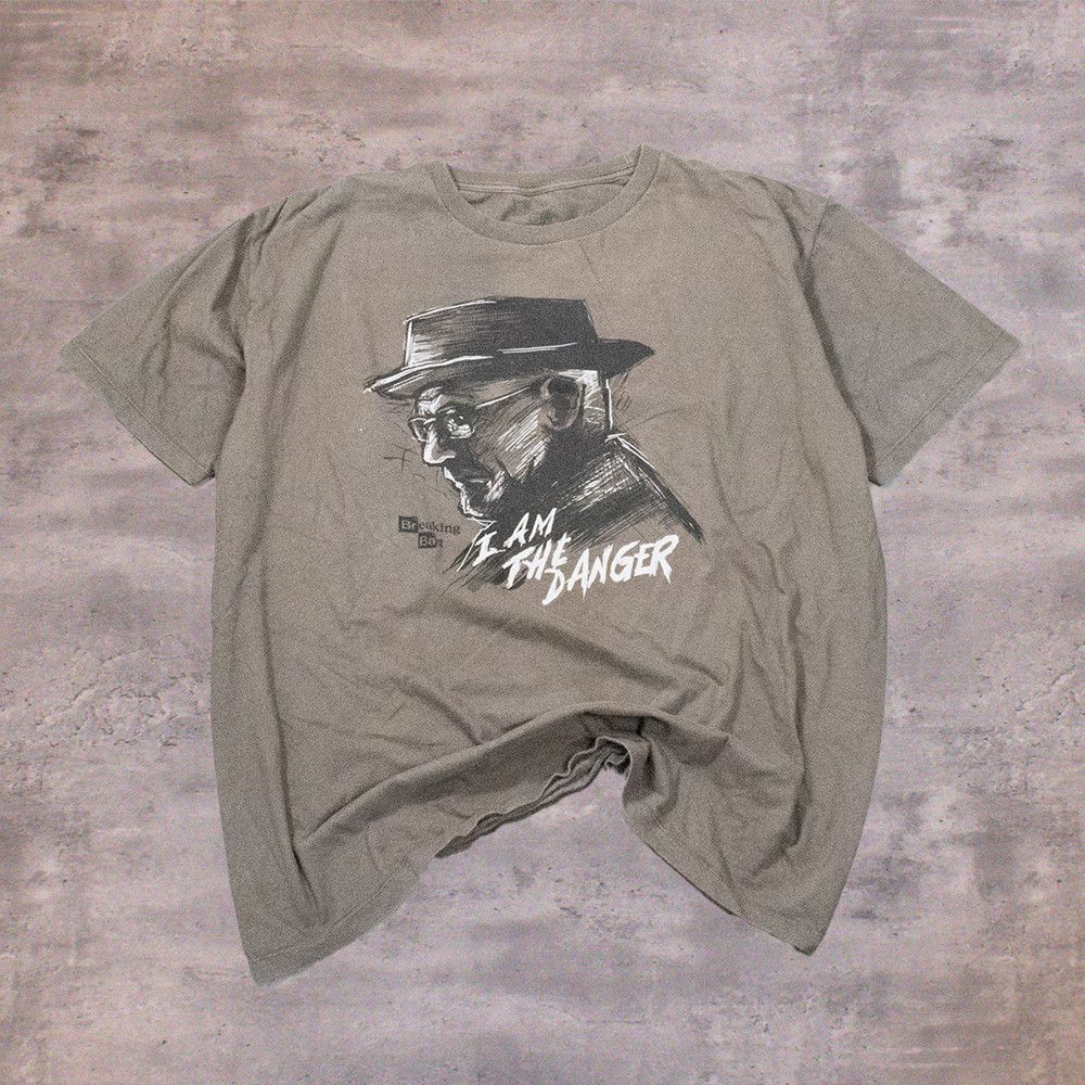 Vintage Breaking Bad Heisenberg I'm The Danger Promo Grey T-shirt Size US XL / EU 56 / 4 - 1 Thumbnail