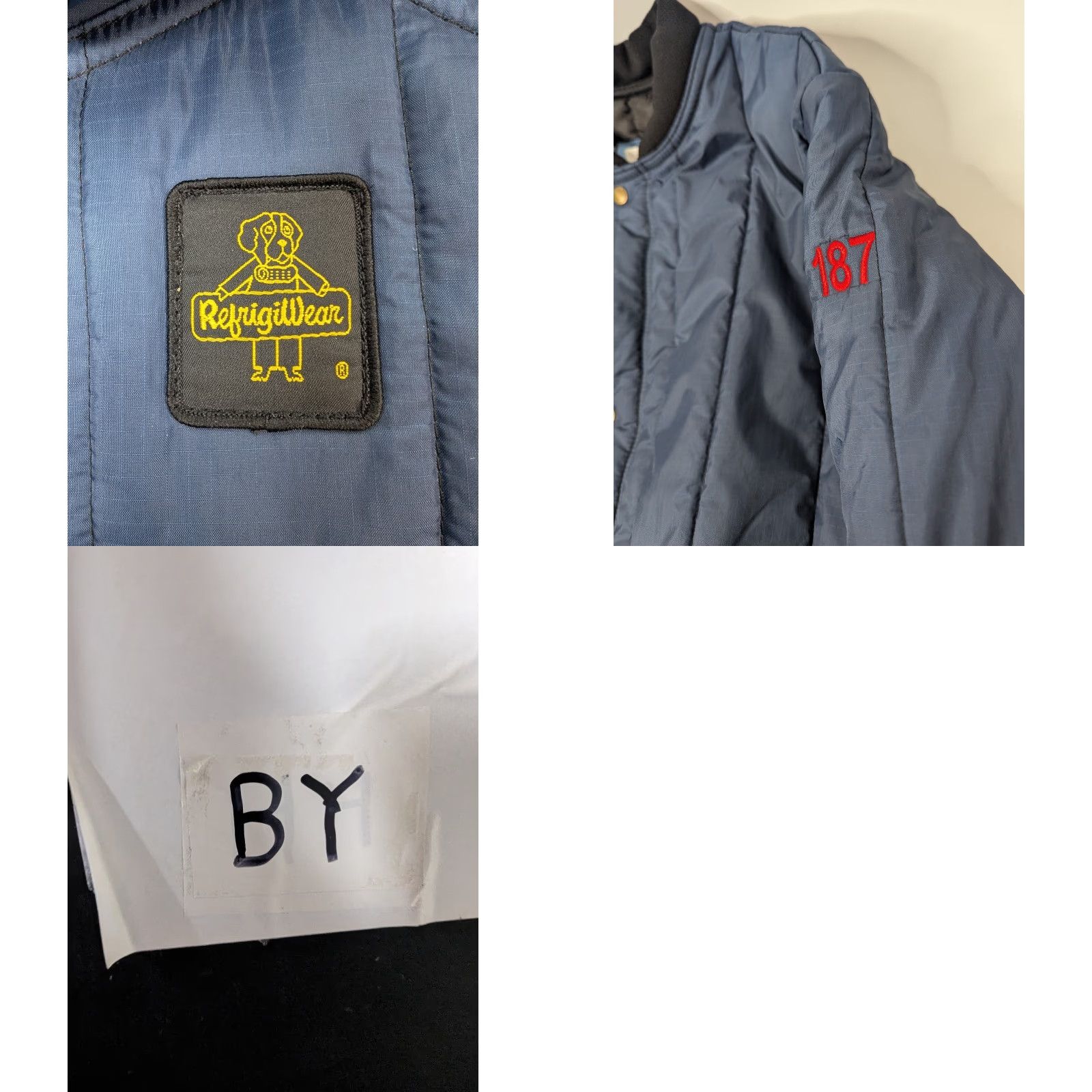 Refrigiwear RefrigiWear Jacket Workwear M Blue Fiberfill Insulated Nylon Zip Short 0525R Mens Size US M / EU 48-50 / 2 - 9 Thumbnail
