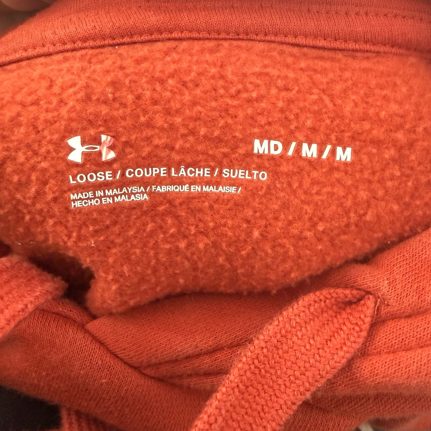 Under Armour Under Armour Hoodie Short Sleeve Logo Mens Sz M Orange Pullover Hooded Size US M / EU 48-50 / 2 - 2 Thumbnail