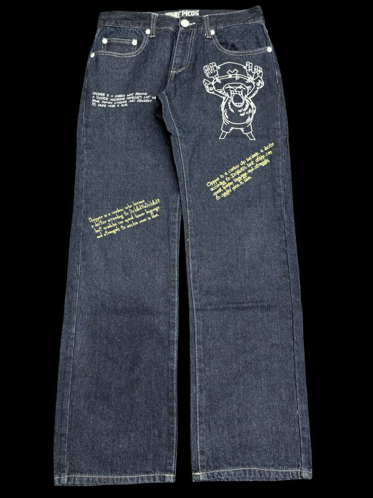 Anime 💥Anime Lover Style💥One Piece Pirate Lfe Relaxed Denim F547 Size US 34 / EU 50 - 1 Thumbnail