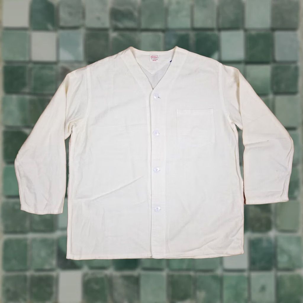 Vintage VINTAGE WHITEHOUSE WHITE COTTON WORK SHIRT JACKET MEDIUM Size US M / EU 48-50 / 2 - 1 Thumbnail