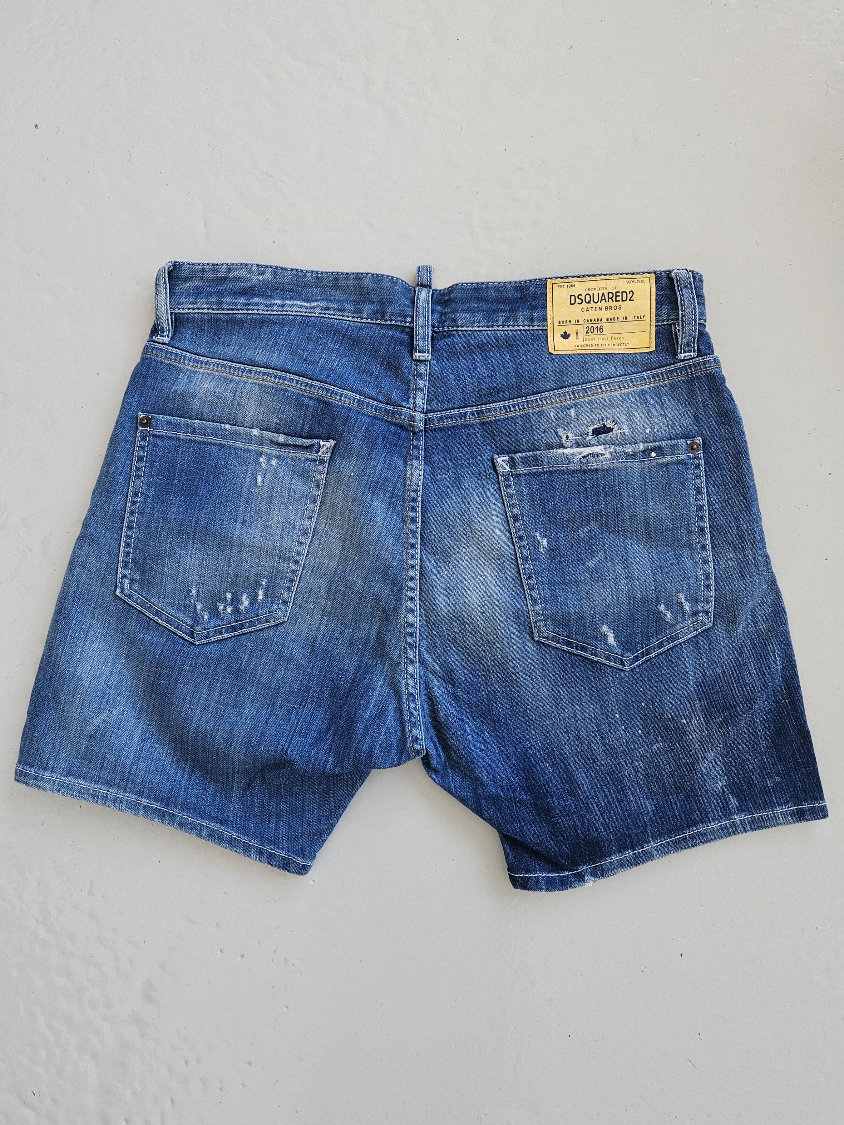 Dsquared2 Dsquared2 square crotch short distressed denim Size US 32 / EU 48 - 2 Thumbnail