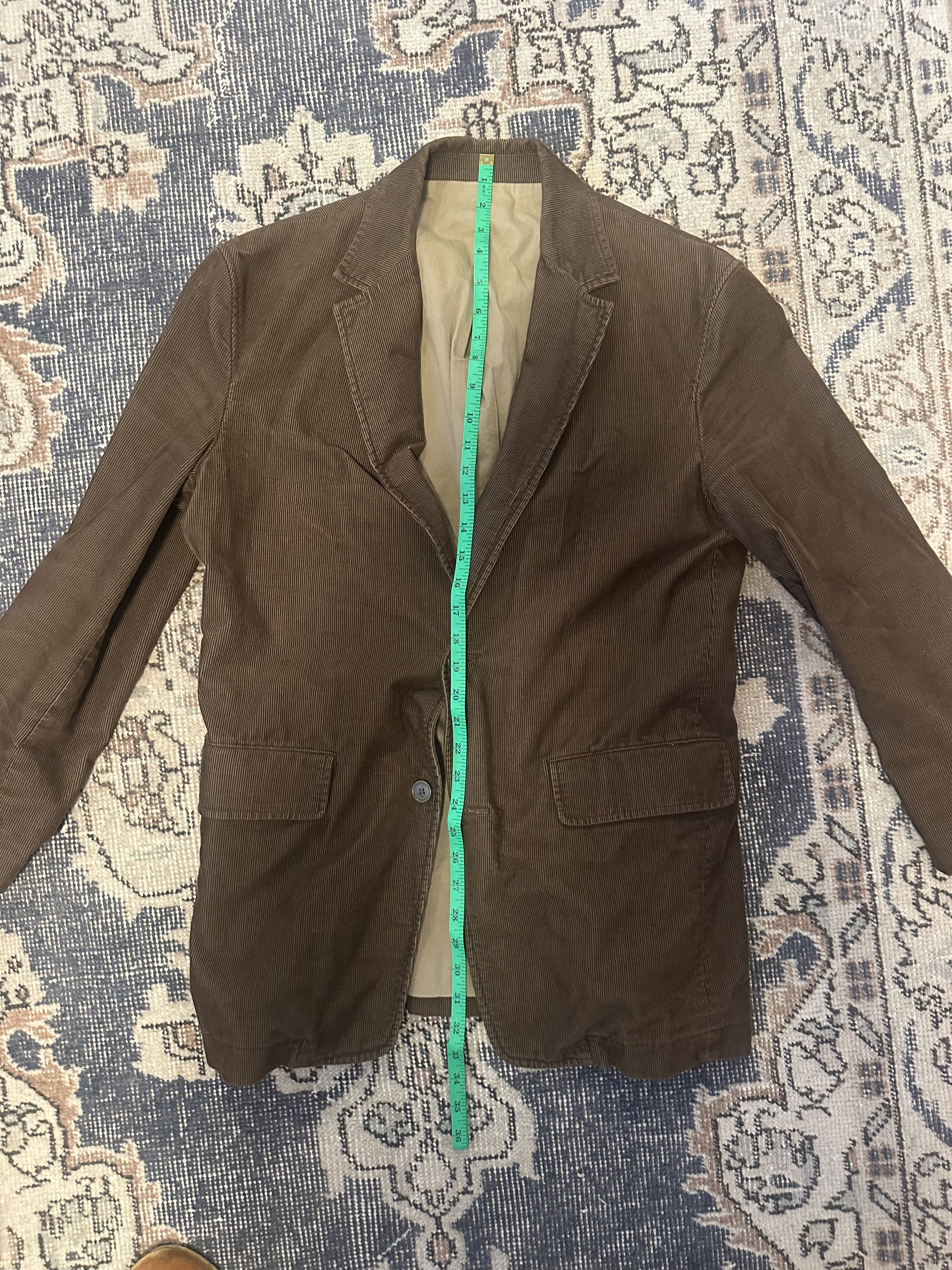 J.Crew Brown corduroy blazer Size 38R - 1 Thumbnail