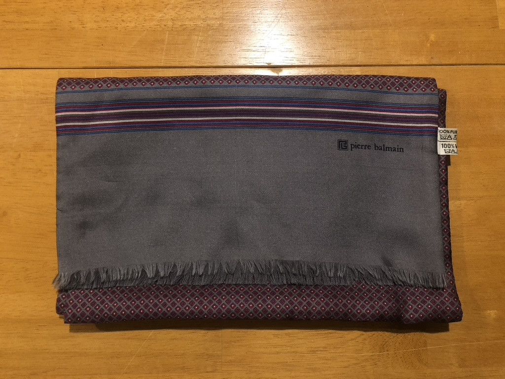 Pierre Balmain Vintage Geometric Pattern Scarf Size ONE SIZE - 2 Thumbnail