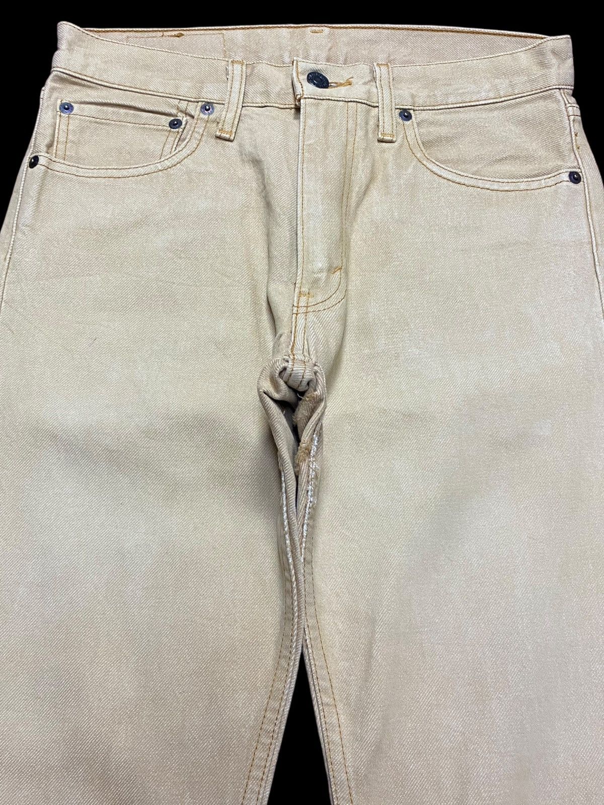 Levi's Levi's 505 cream denim jeans with a unique Size US 30 / EU 46 - 3 Thumbnail