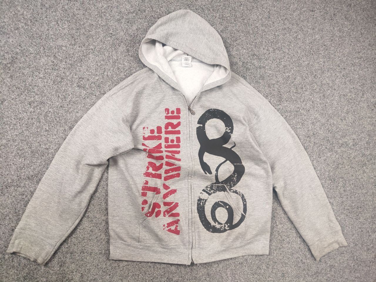 Band Tees Vintage Y2K Strike Anywhere Zip up Hoodie Punk Emo Band Erd Size US L / EU 52-54 / 3 - 8 Thumbnail