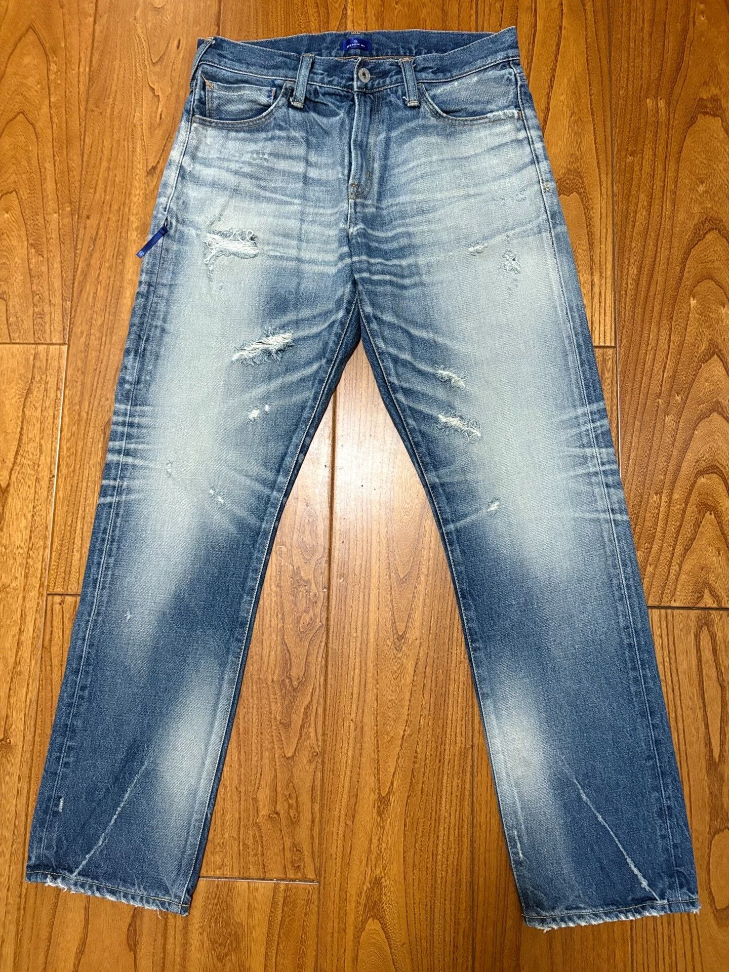 Fragment Design denim by vanquish & fragment distressed jeans Size US 30 / EU 46 - 1 Thumbnail