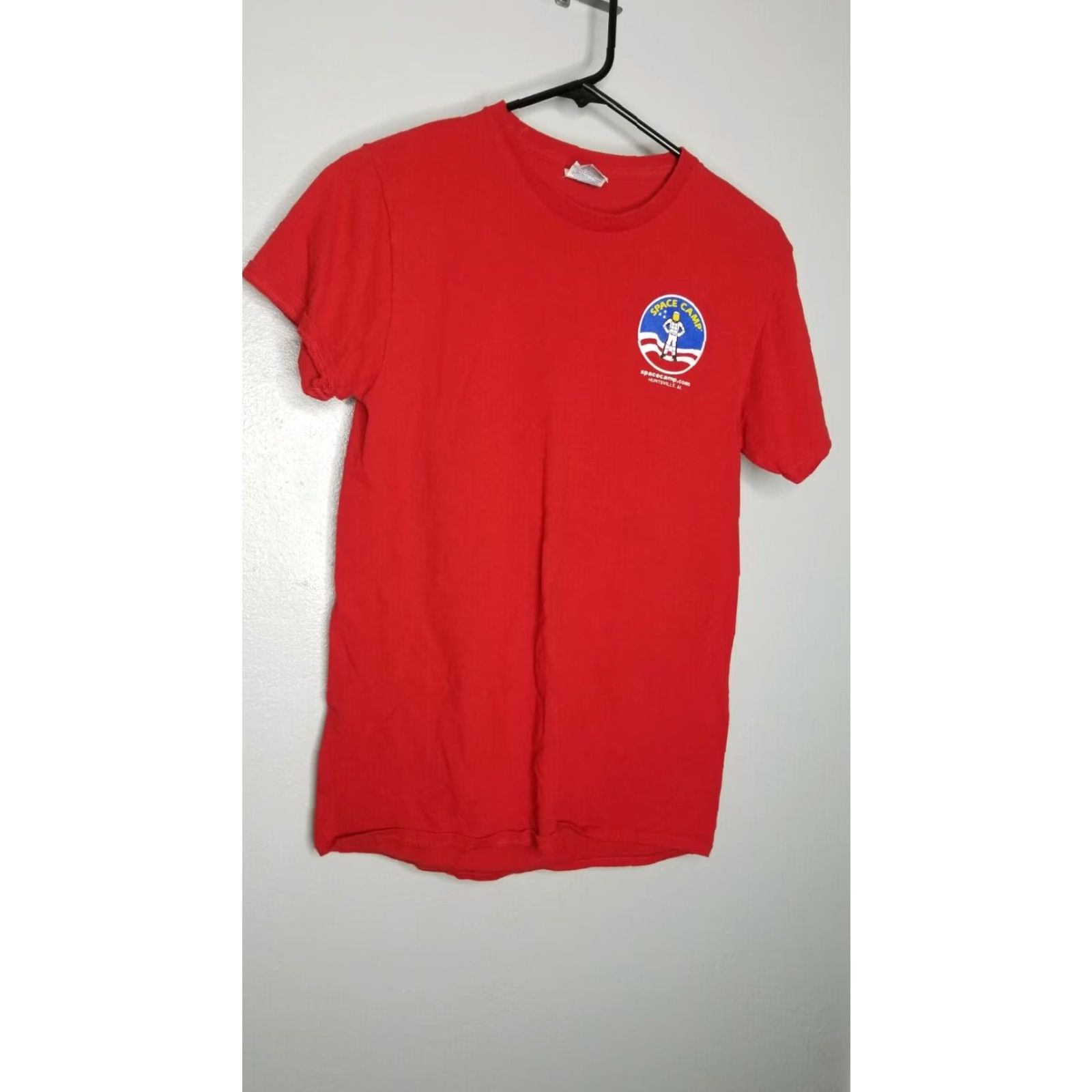 Delta VINTAGE Delta T-Shirt Space Camp Double-Sided Red Adult Small Distressed Men/Women? (Need to choose gender) Size US S / EU 44-46 / 1 - 2 Thumbnail