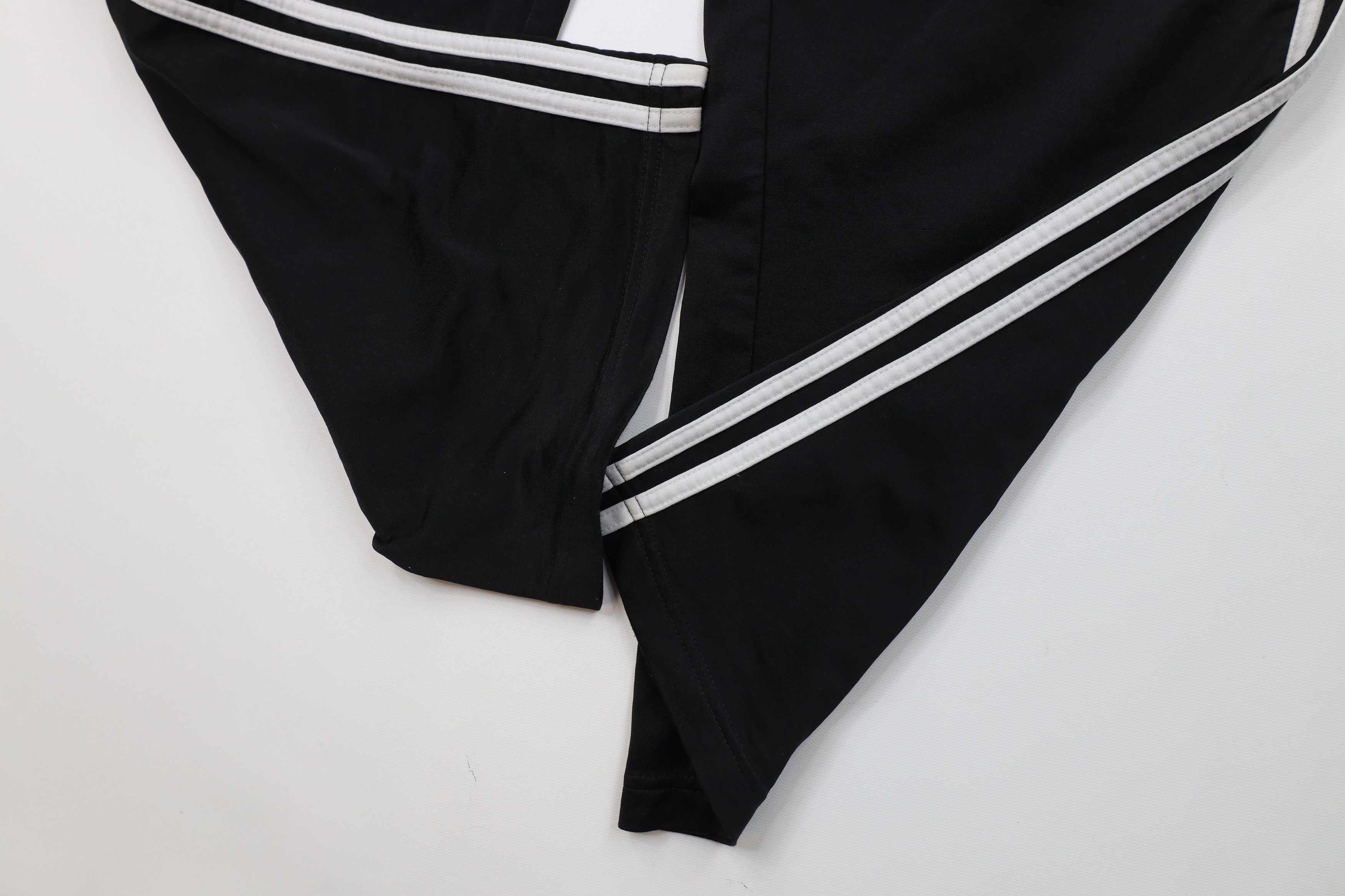 Adidas Vintage Y2K Adidas Striped Wide Leg Sweatpants Pants Black Size US 34 / EU 50 - 6 Thumbnail