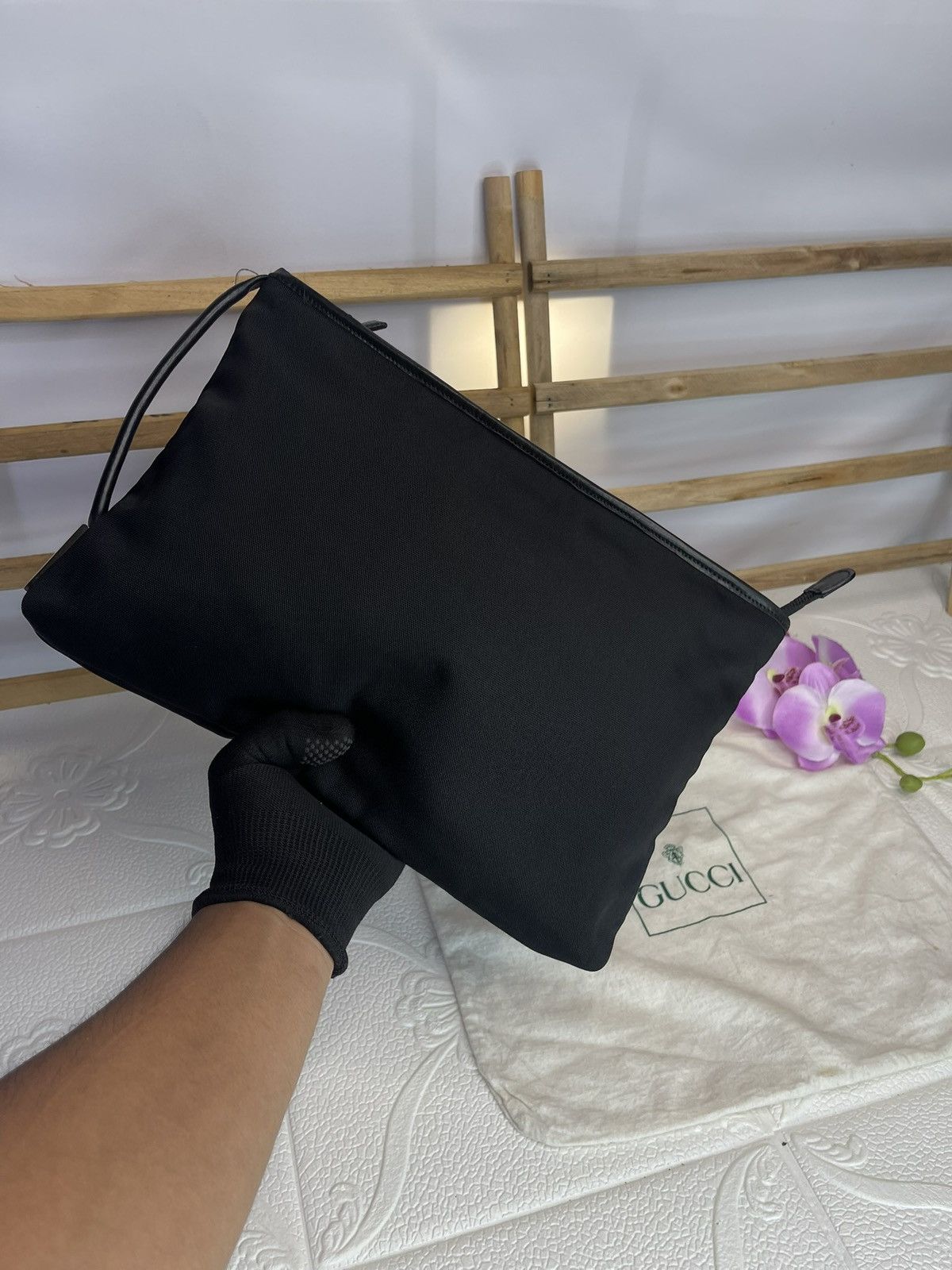 Designer × Gucci × Vintage Gucci Black Toiletry Size ONE SIZE - 10 Thumbnail