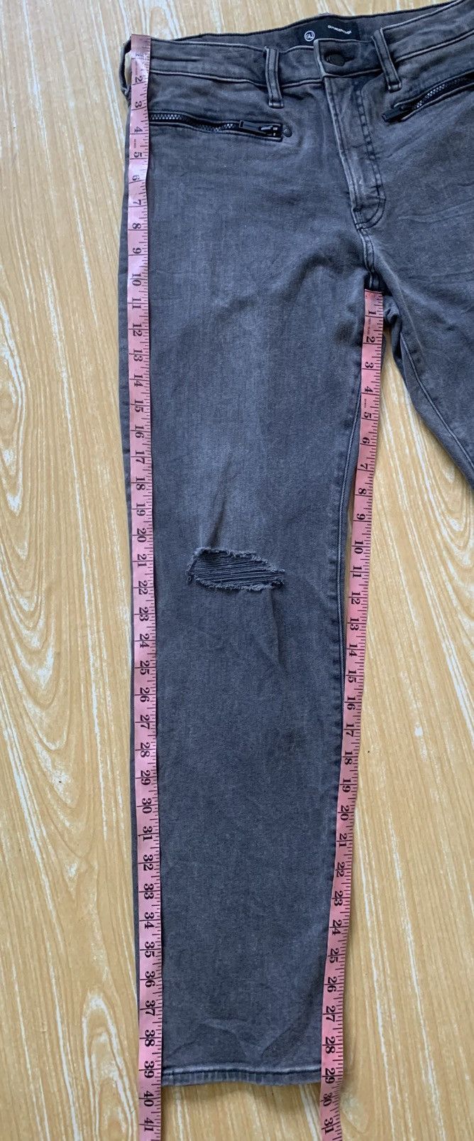 GU Distressed Gu X Undercover Faded Black Stretching Jeans Pant Size US 30 / EU 46 - 25 Thumbnail