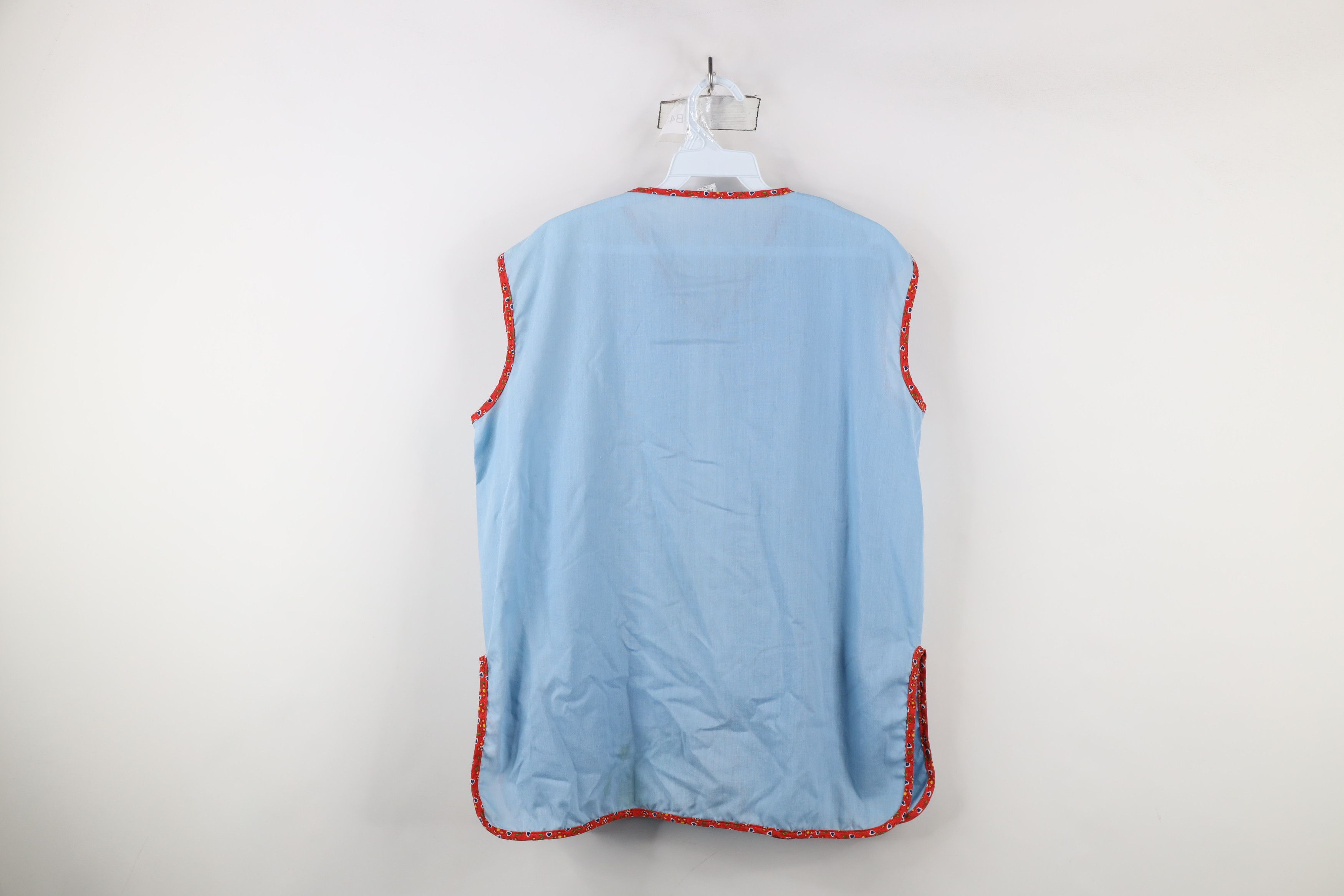 Vintage Vintage 70s Streetwear Quilt Heart Sleeveless Zip Vest USA Size L / US 10 / IT 46 - 11 Thumbnail