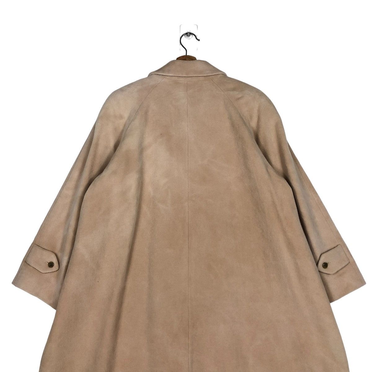 Burberry 🔥VINTAGE LONG WOOL FLY COATS JACKET BURBERRYS HERRINGBONE Size US M / EU 48-50 / 2 - 9 Thumbnail