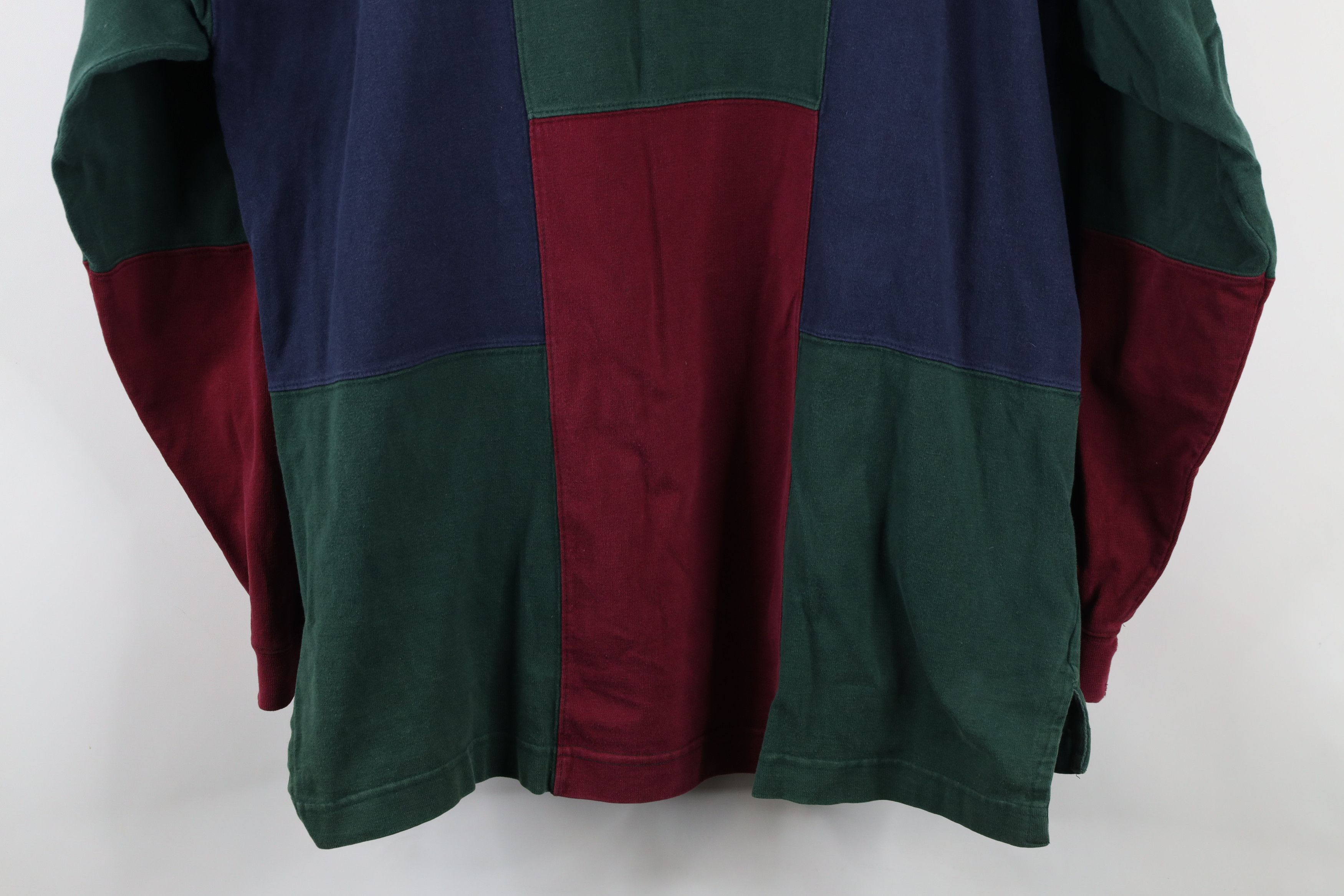 Vintage Vintage 90s Streetwear Checkered Long Sleeve Rugby Polo Size US L / EU 52-54 / 3 - 11 Thumbnail