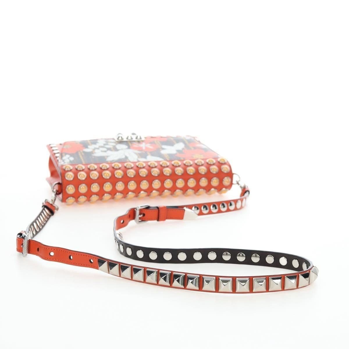 Prada Prada Saffiano Galleria Shoulder Bag Orange Size ONE SIZE - 8 Thumbnail
