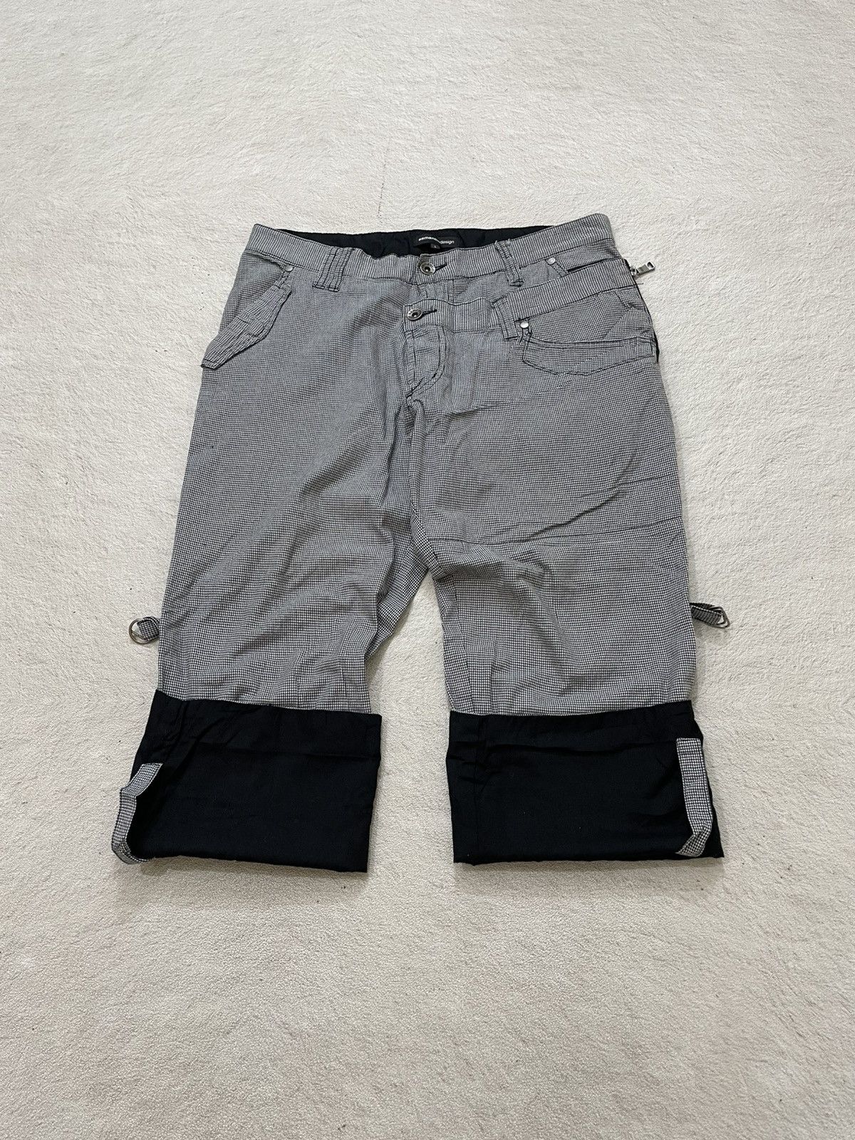 semanticdesign Semantic Archive Technical Plaid Pants with Padded Hem Y2K Size US 31 - 1 Thumbnail