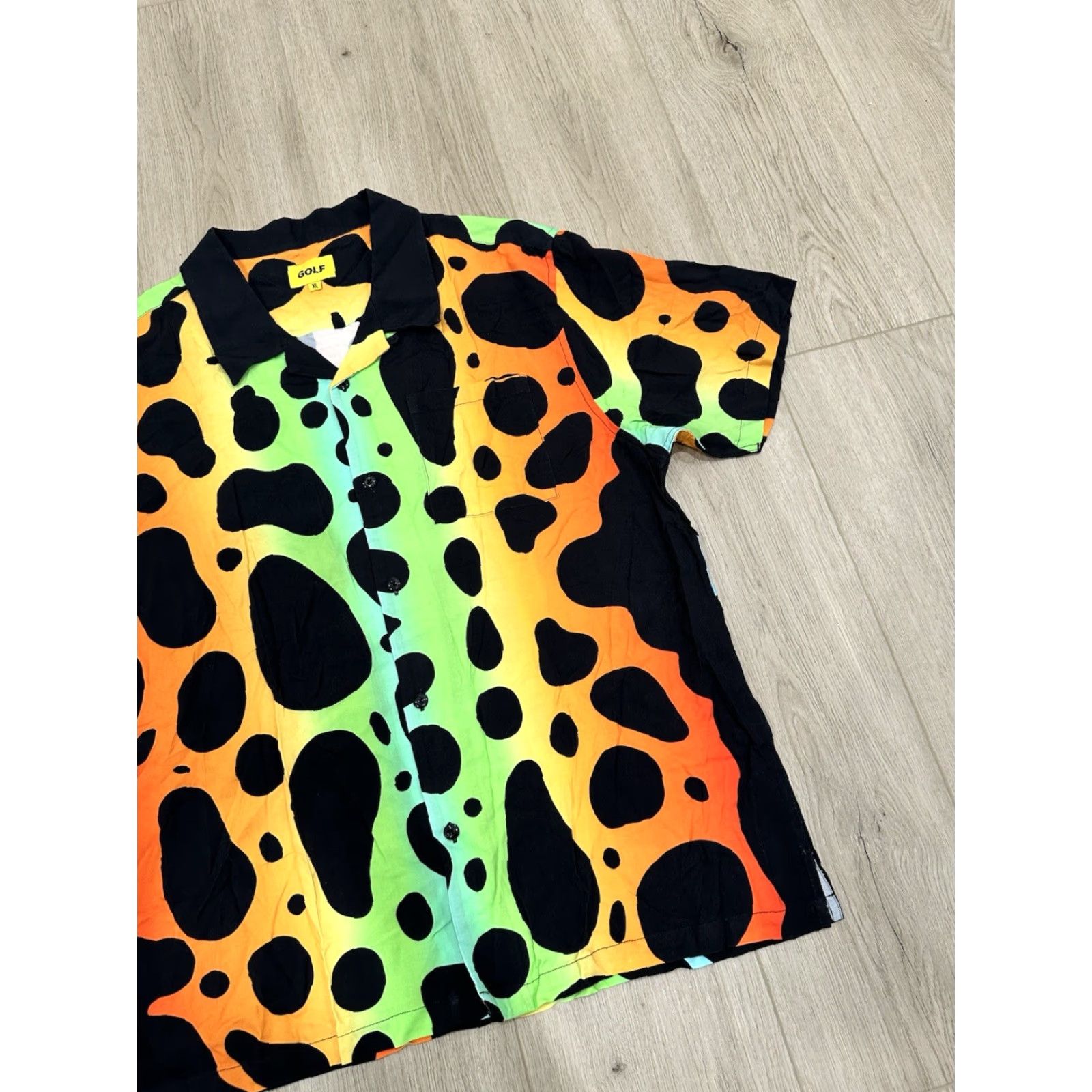 Golf Wang GOLFWANG Button Up Shirt XL Men Multicolor 100% Rayon Short Sleeve Collared Button-Up Size US XL / EU 56 / 4 - 2 Thumbnail