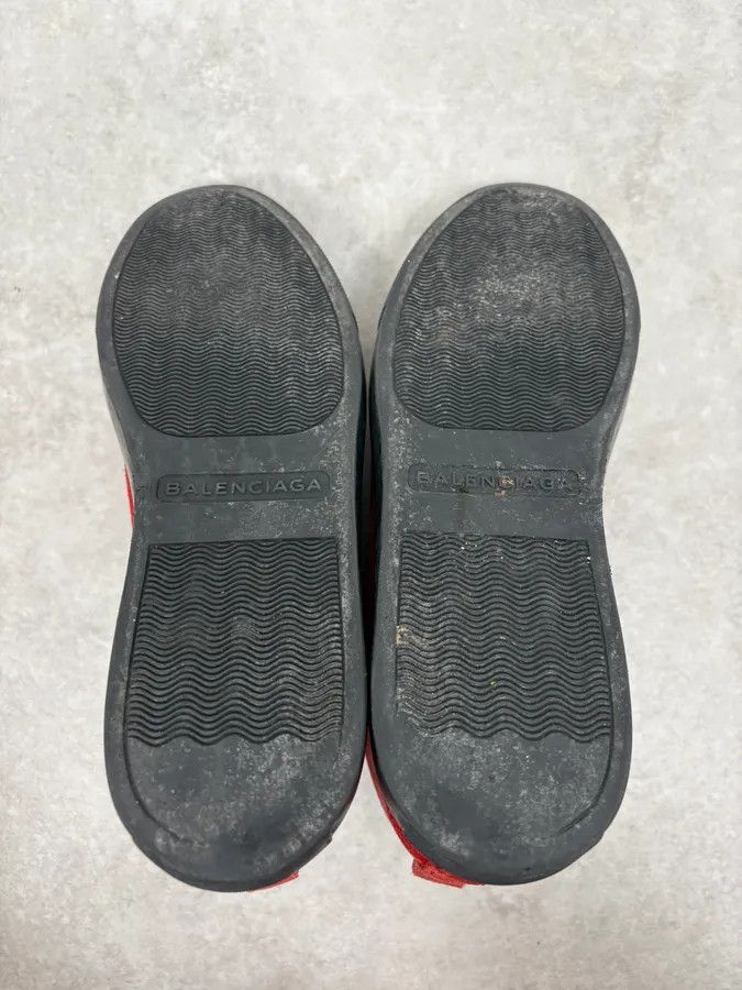 Balenciaga Balenciaga Arena Black & Red Suede Leather High Sneakers Size US 7.5 / EU 40-41 - 8 Thumbnail
