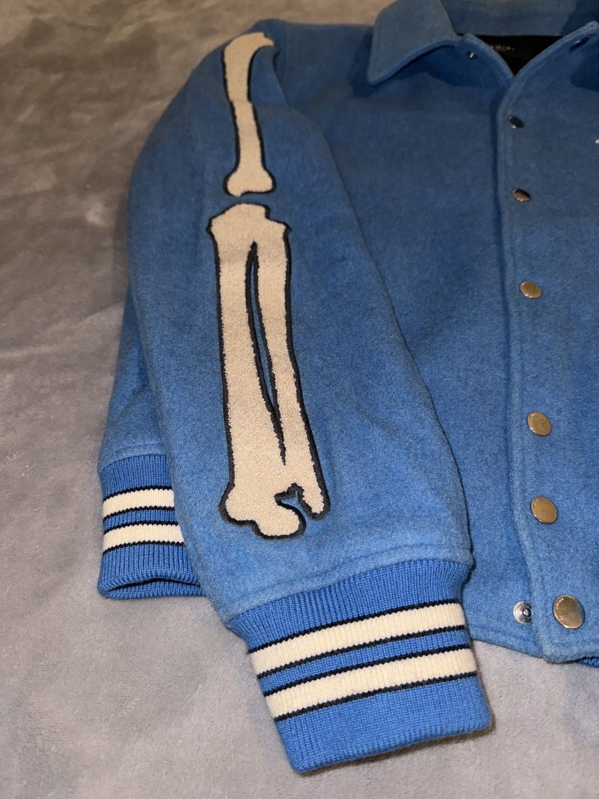 Amiri × Designer × Vintage AMIRI Bones Varsity Jacket Size US L / EU 52-54 / 3 - 4 Thumbnail