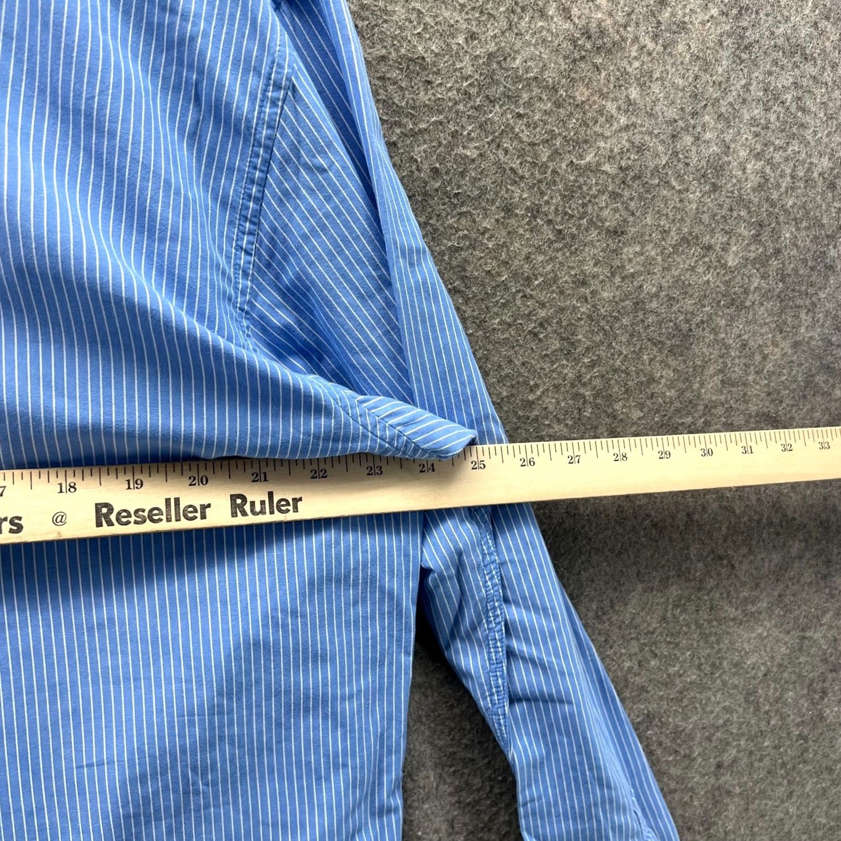 Tommy Hilfiger Tommy Hilfiger Shirt Men XXL Blue Striped Button Front Oxford Vintage US Size US XXL / EU 58 / 5 - 3 Thumbnail