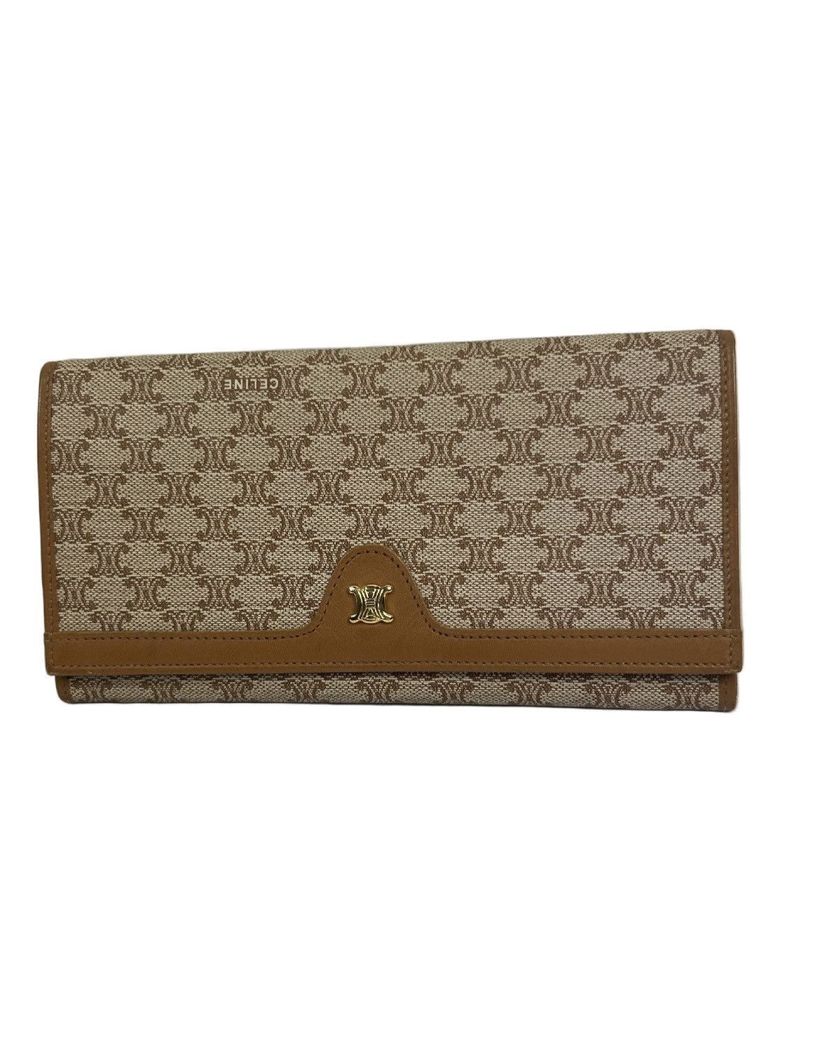 Celine Macadam Leather Long Wallet
