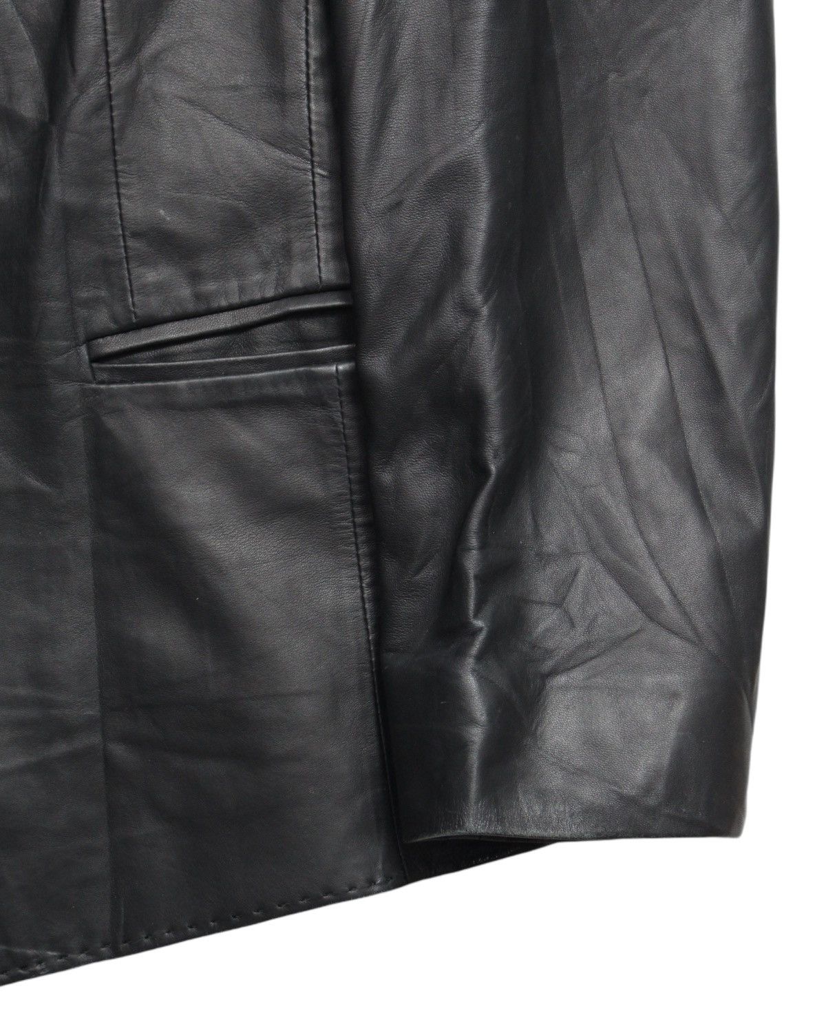 Leather CROCODILE LADIES LAMBSKINS LEATHER BLAZER Size M / US 6-8 / IT 42-44 - 3 Thumbnail
