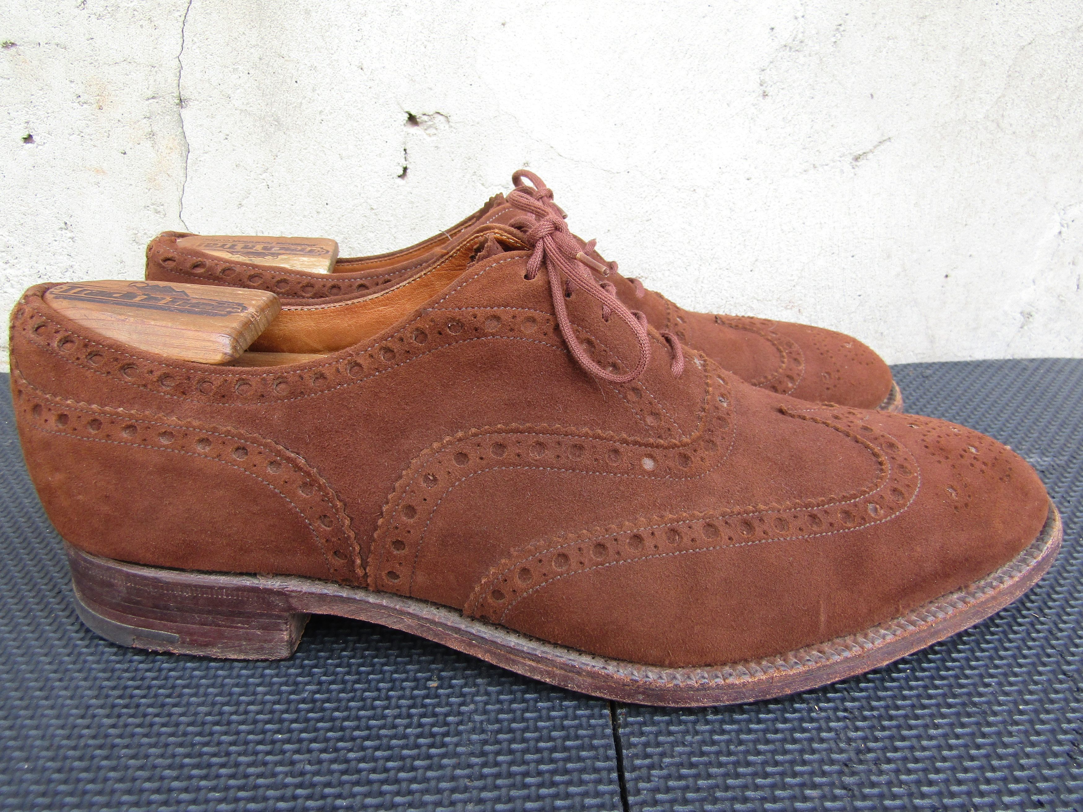 Church's Church's Cape Buck Suede Oxford Brogue Shoes Size US 10.5 / EU 43-44 - 7 Thumbnail