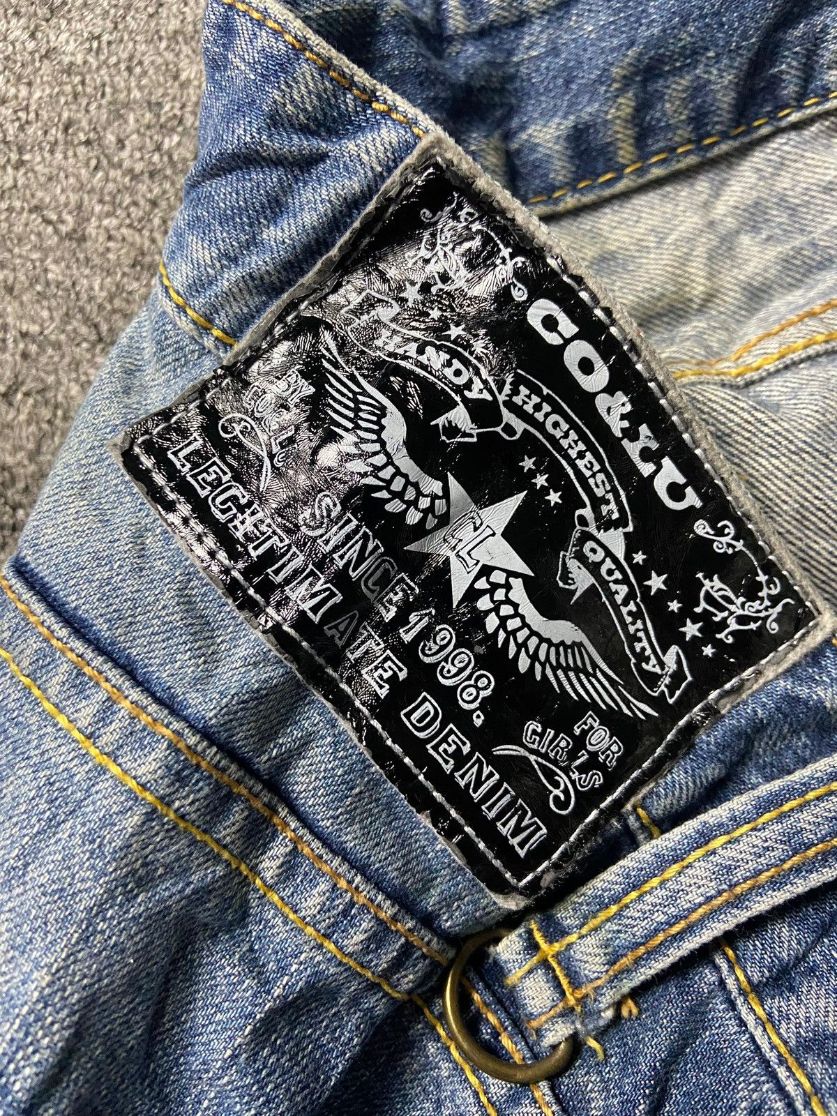 Japanese Brand Co&Lu Brand Distressed Denim Ripped Jeans (158) Size US 32 / EU 48 - 4 Thumbnail