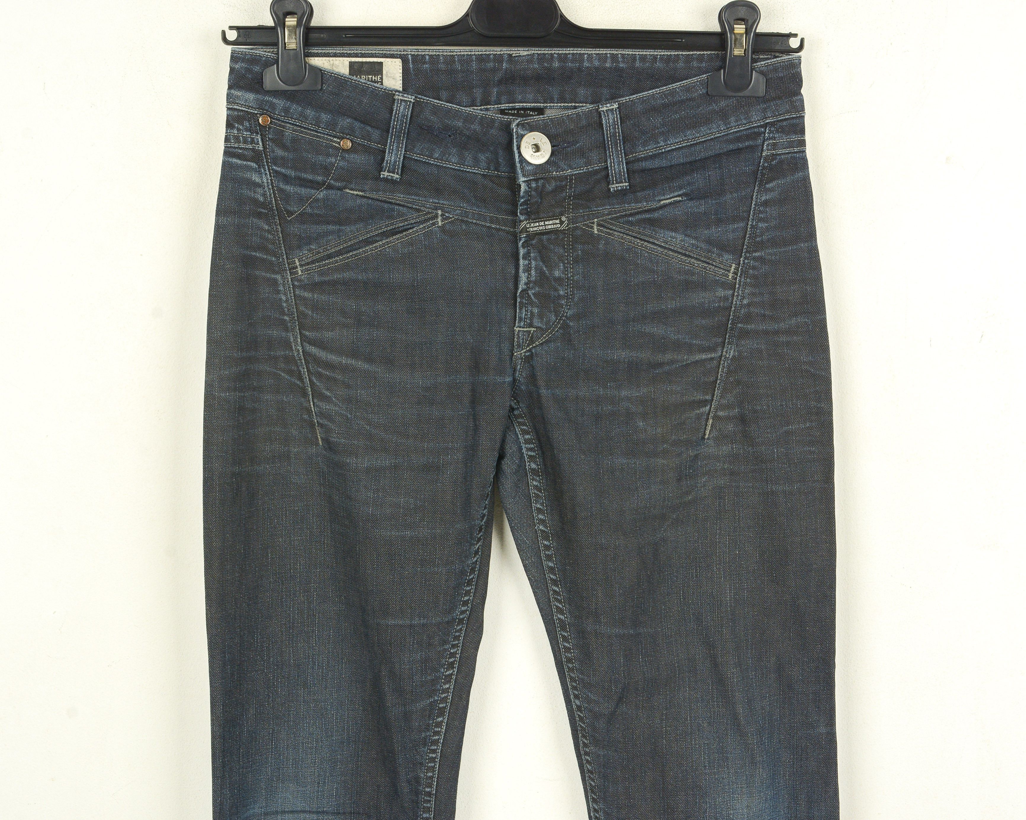 Marithe + Francois Girbaud Women W27 L30 Slim Fit Jeans Denim Pants Trousers Blue Size 27" / US 4 / IT 40 - 2 Thumbnail