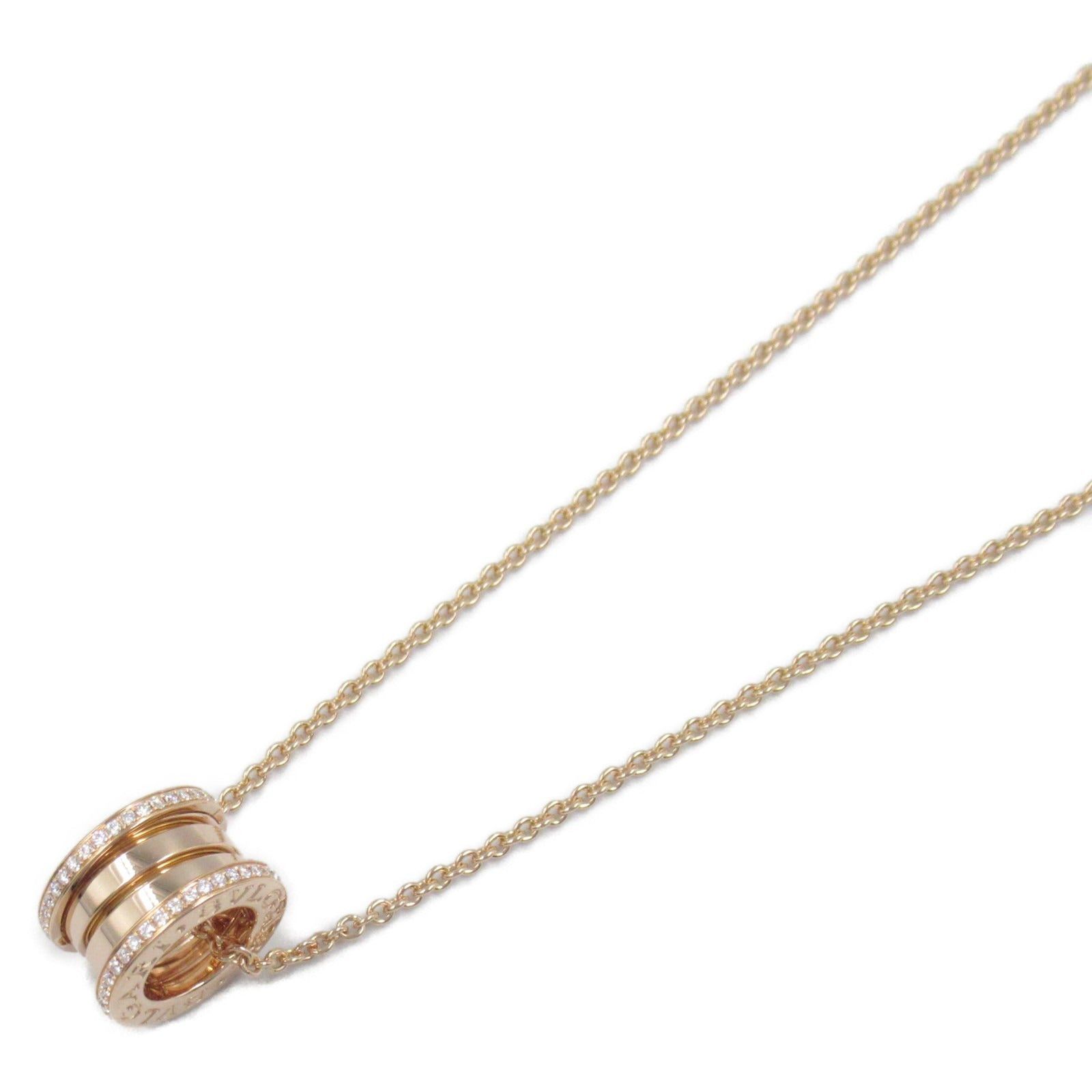 Bvlgari Bvlgari B Zero One Necklace Pave Diamond K18Pg (Pink Gold) Clear Size ONE SIZE - 1 Thumbnail