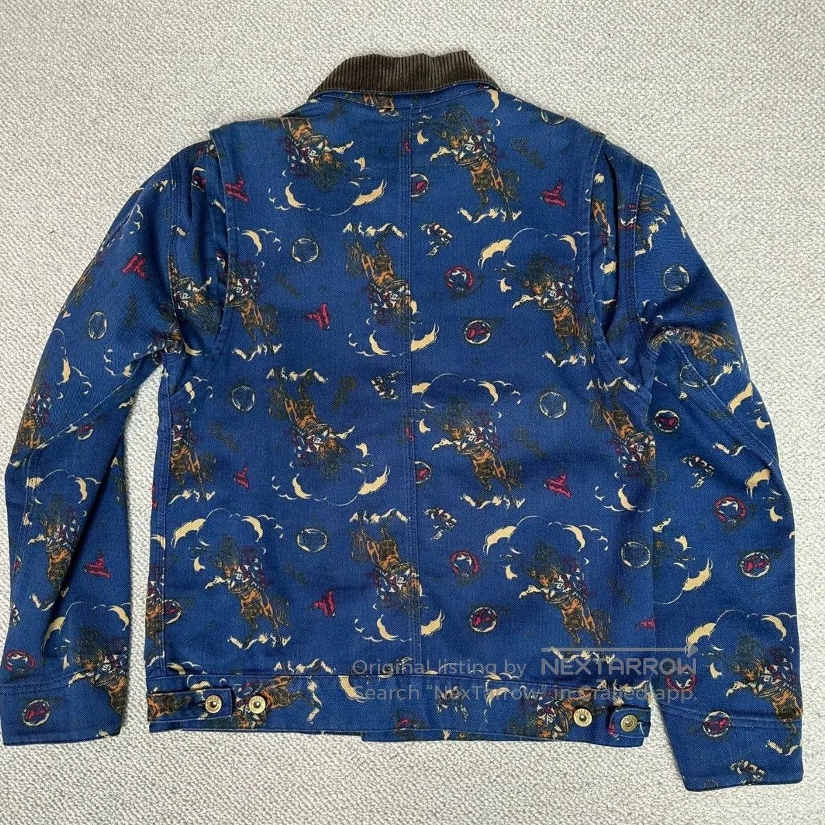 Vintage Calee Denim Pattern Western Jacket. Size US M / EU 48-50 / 2 - 2 Thumbnail