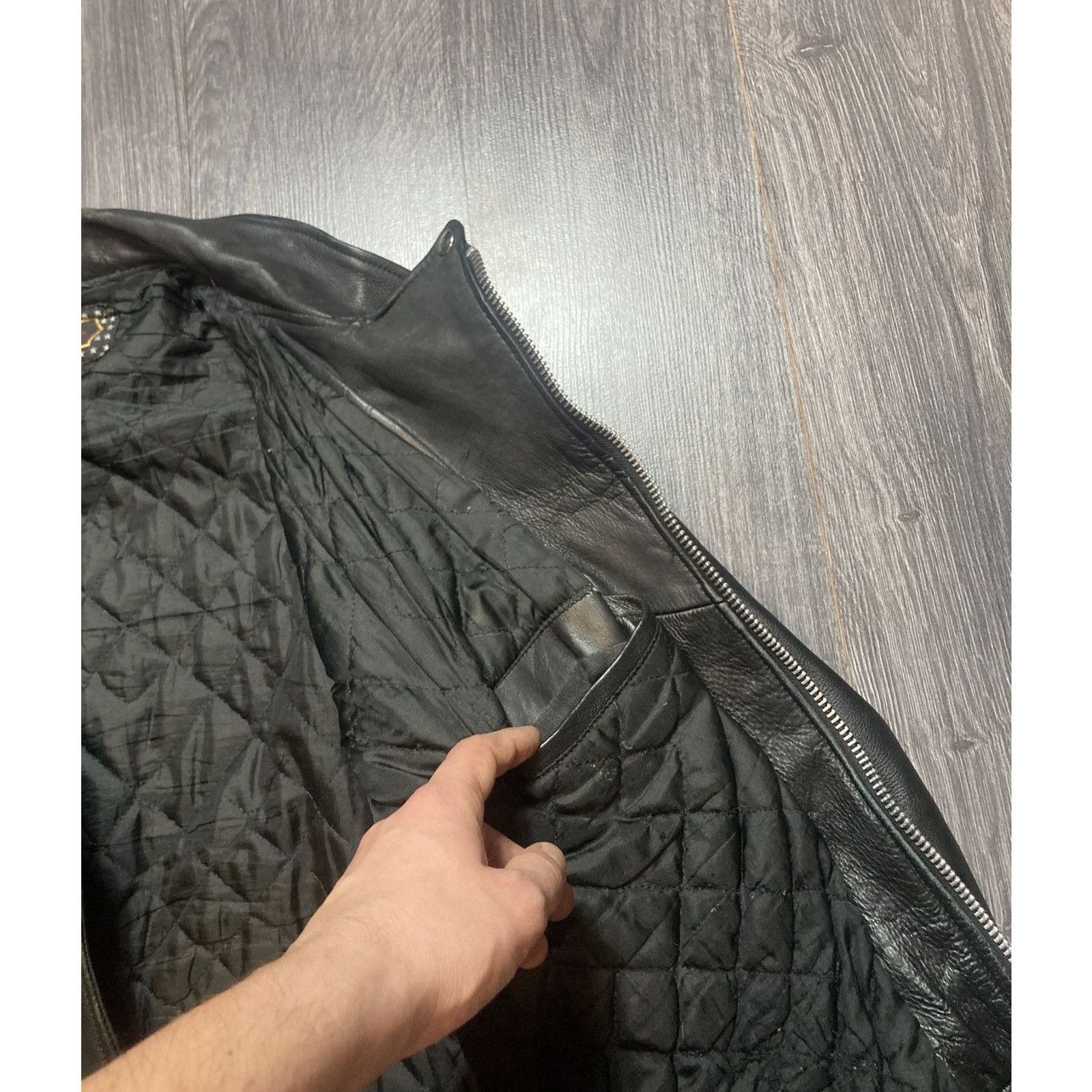 Genuine Leather 90s Opium Vintage Leather Bike Jacket Archive Size US L / EU 52-54 / 3 - 17 Thumbnail