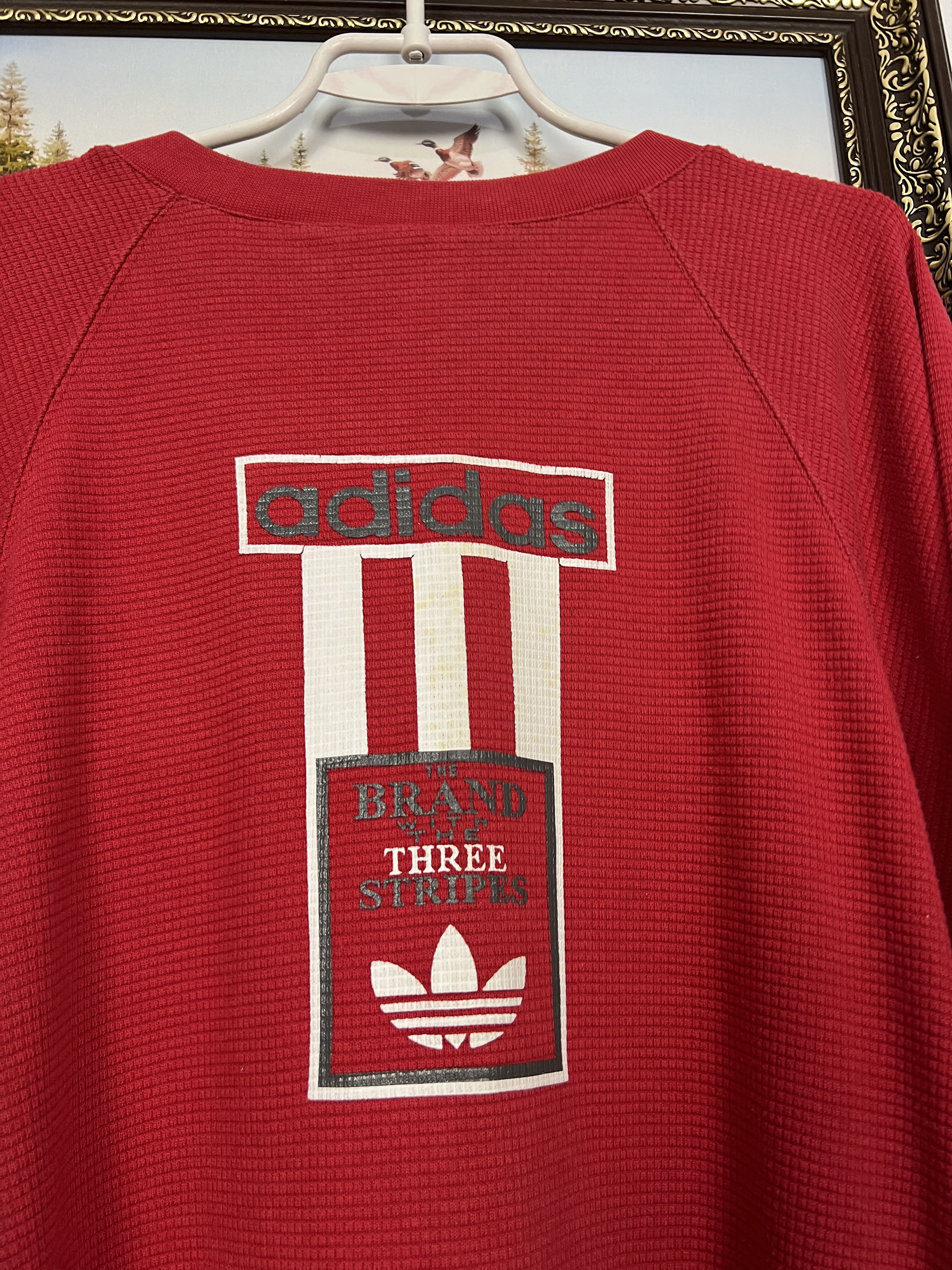 Adidas Vintage 90's Sweatshirt Over Print Big Logo Crewneck Jacket Size US L / EU 52-54 / 3 - 10 Thumbnail
