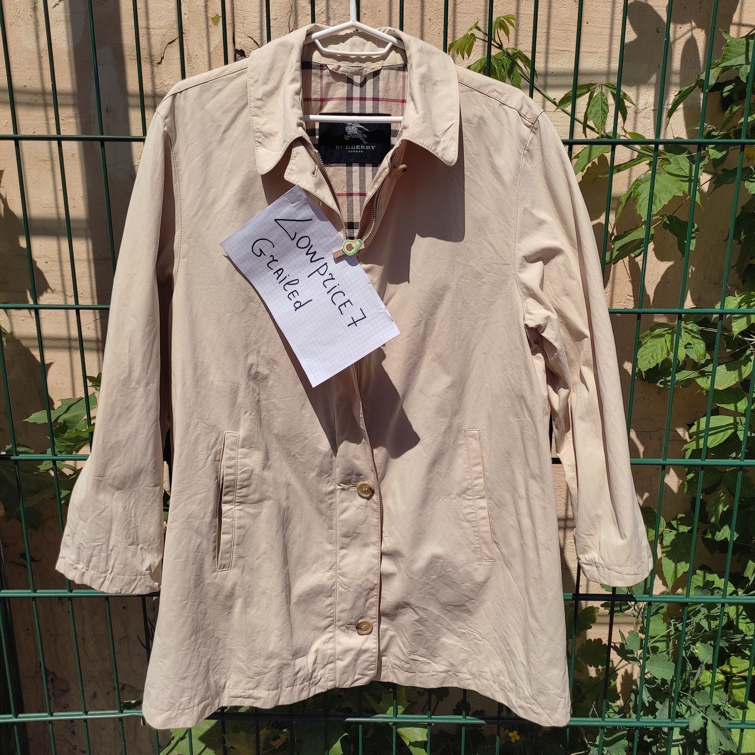 Burberry × Vintage Burberry London Womens vintage Light Coat jacket nova check Size XS / US 0-2 / IT 36-38 - 3 Thumbnail
