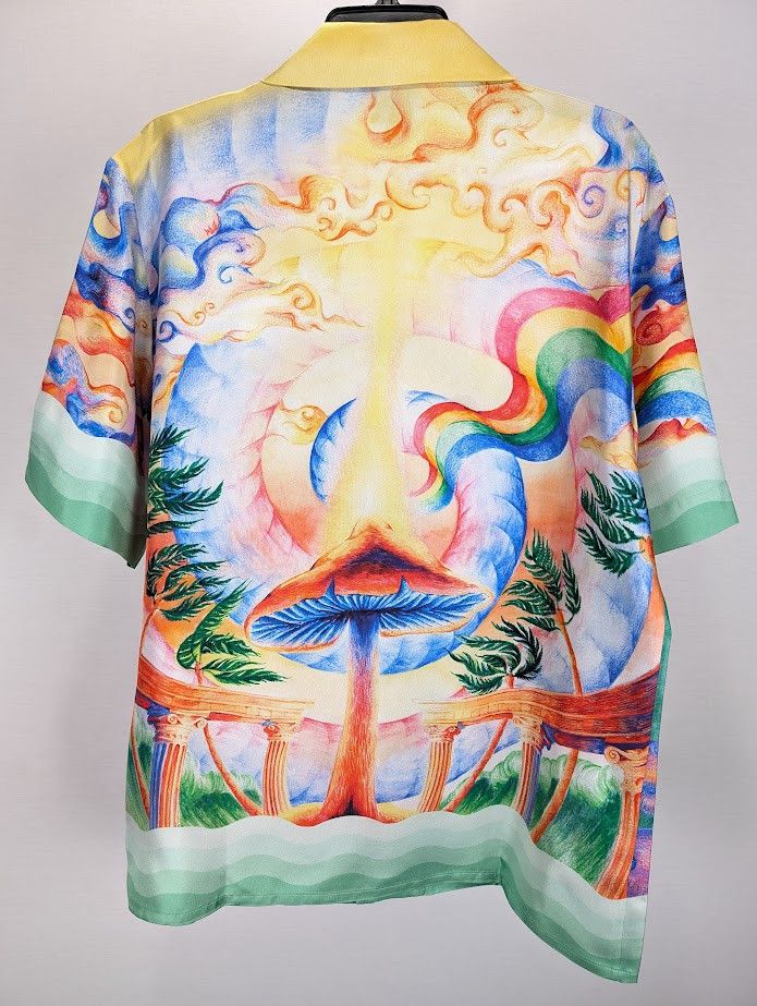 Casablanca o1rshd1 DUP /Silk Twill Short Sleeve Collar Shirt Multicolor Size US M / EU 48-50 / 2 - 9 Thumbnail