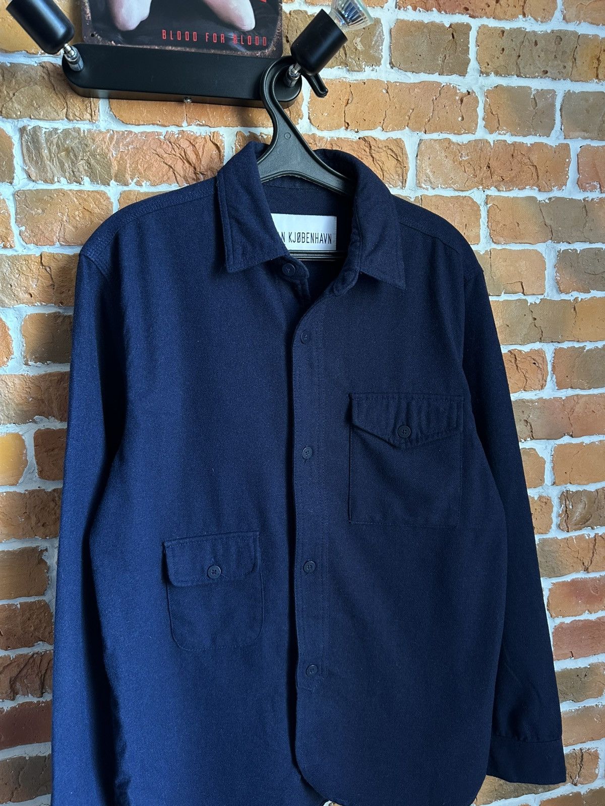 Han Kjobenhavn Han Kjobenhavn Pocket Shirt Wool Size US M / EU 48-50 / 2 - 2 Thumbnail