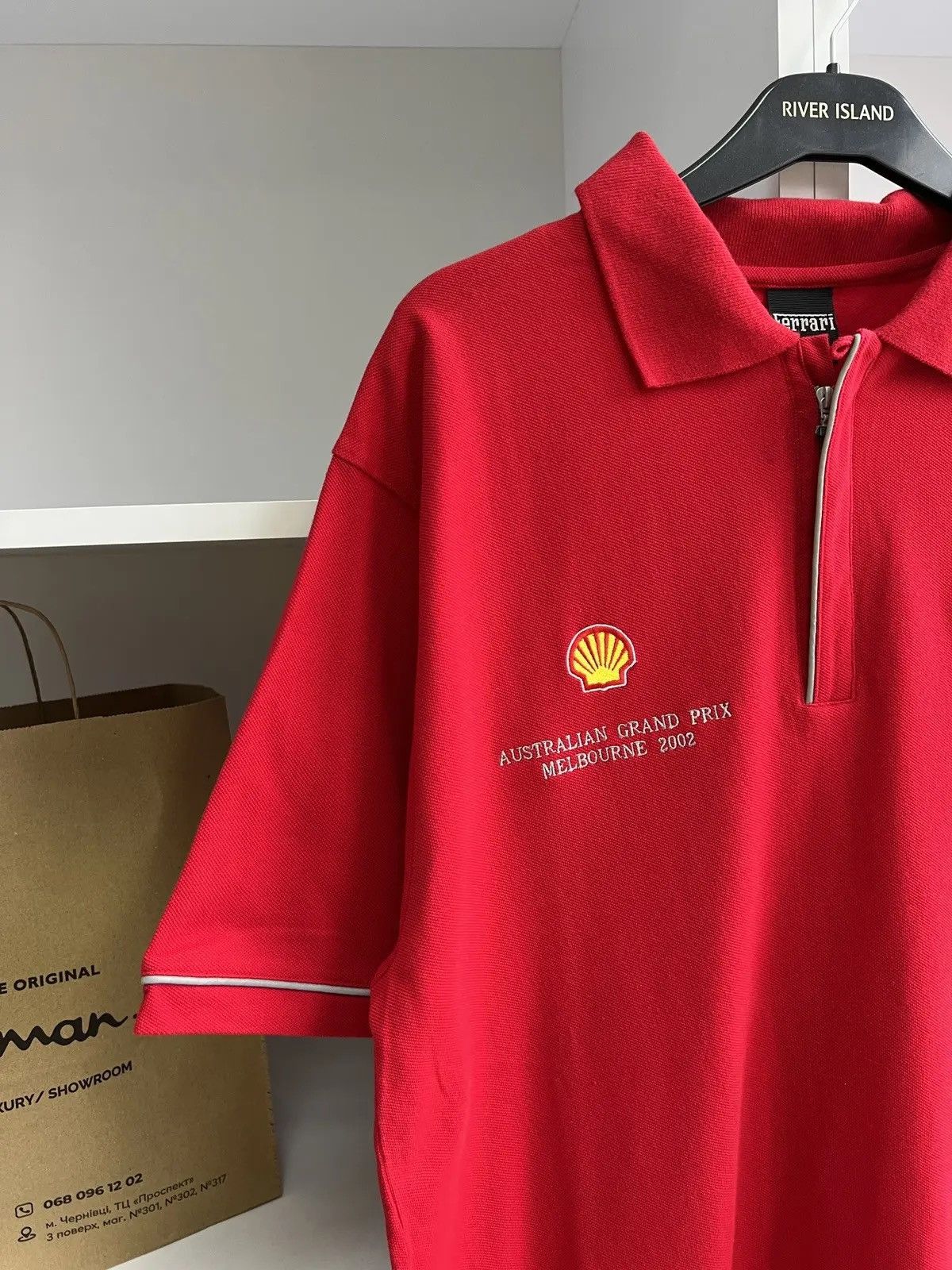 Ferrari × Vintage Vintage Ferrari 2002 Australian Grand Prix Melbourne polo Size US L / EU 52-54 / 3 - 7 Thumbnail