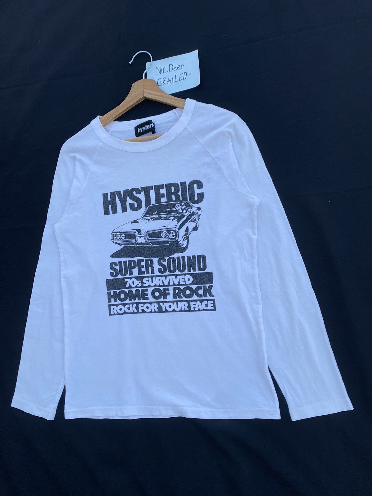 Rare Hysteric Glamour Super Sound 70s Survived Long Sleeve