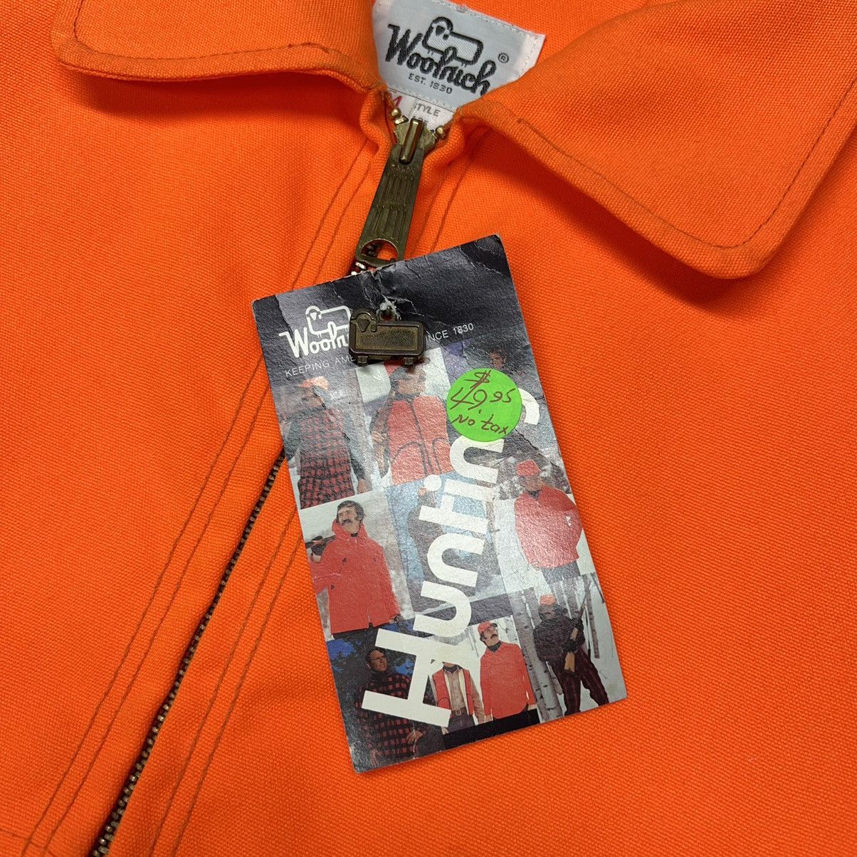 Vintage × Woolrich Woolen Mills VTG Woolrich Jacket Orange Blaze Hunting Zip Workwear 90s Size US M / EU 48-50 / 2 - 3 Thumbnail