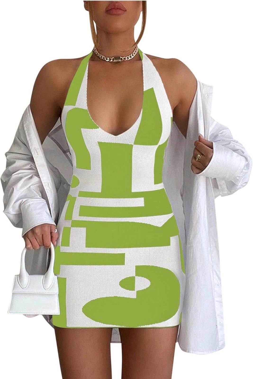 Designer Halter Neck Sleeveless Bodycon Dress Size L / US 10 / IT 46 - 1 Thumbnail